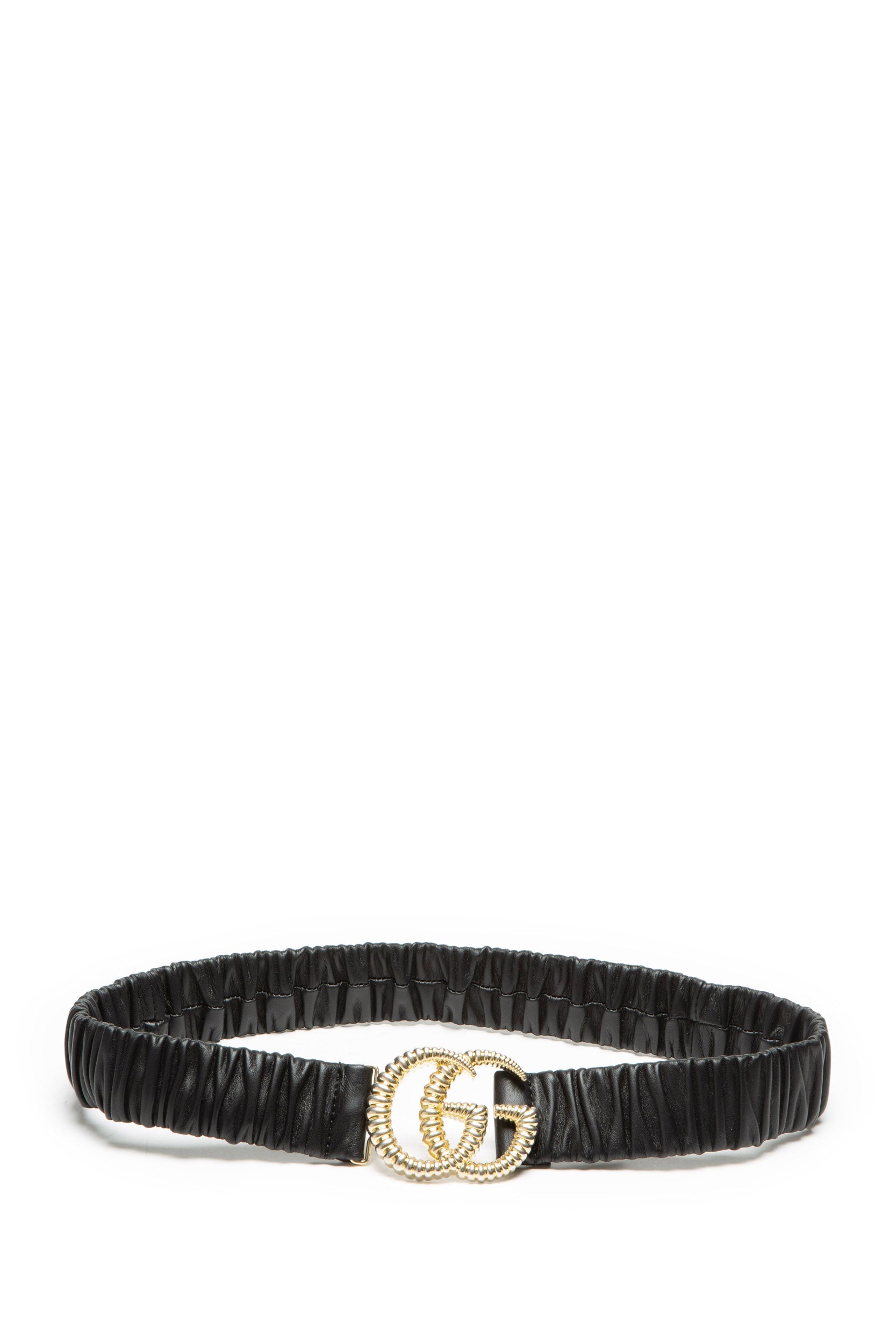 Gucci 582093 B340G cintura elasticizzata in pelle<BR/> 582093 B340G 1000 GUCCI