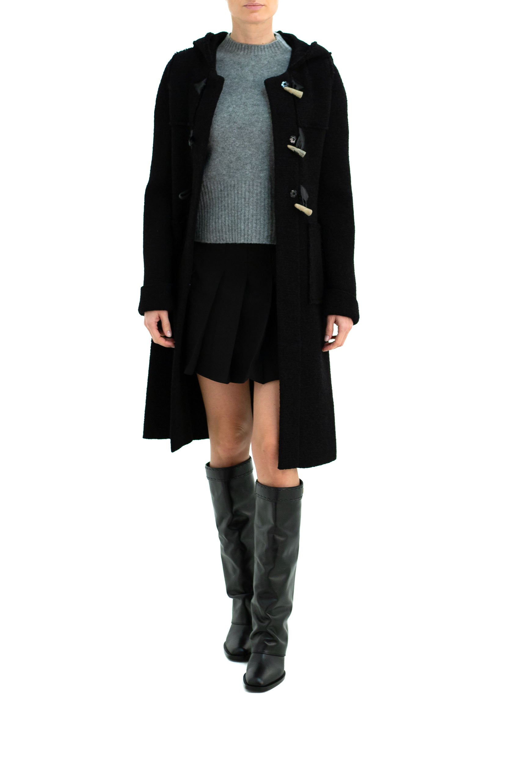 Cappotto Montgomery <BR/> 7711/00 NERO CHARLOTT