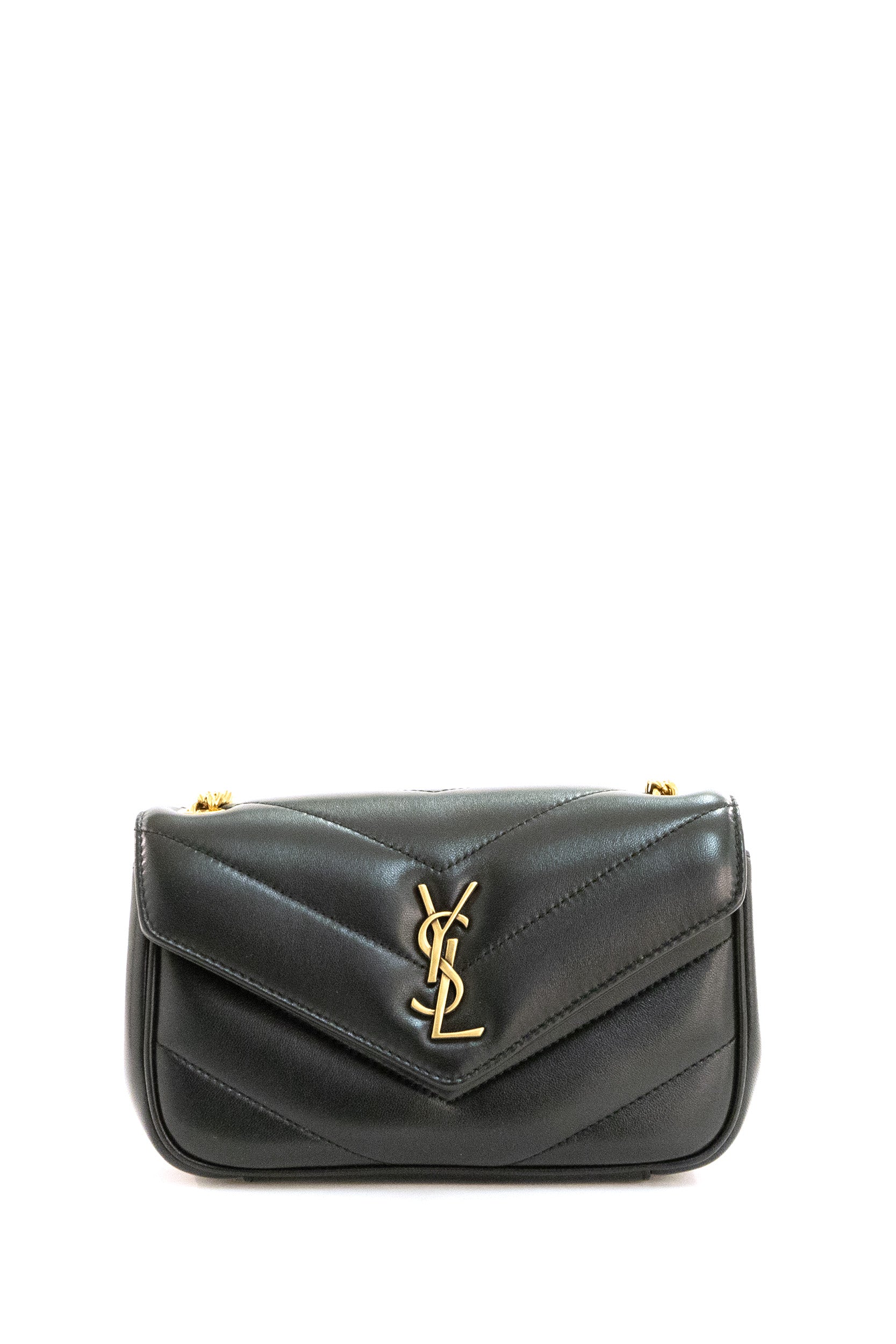 Borsa Loulou Mini in nappa matelassè color nero <BR/> 821749 AAEAX 1000 SAINT LAURENT