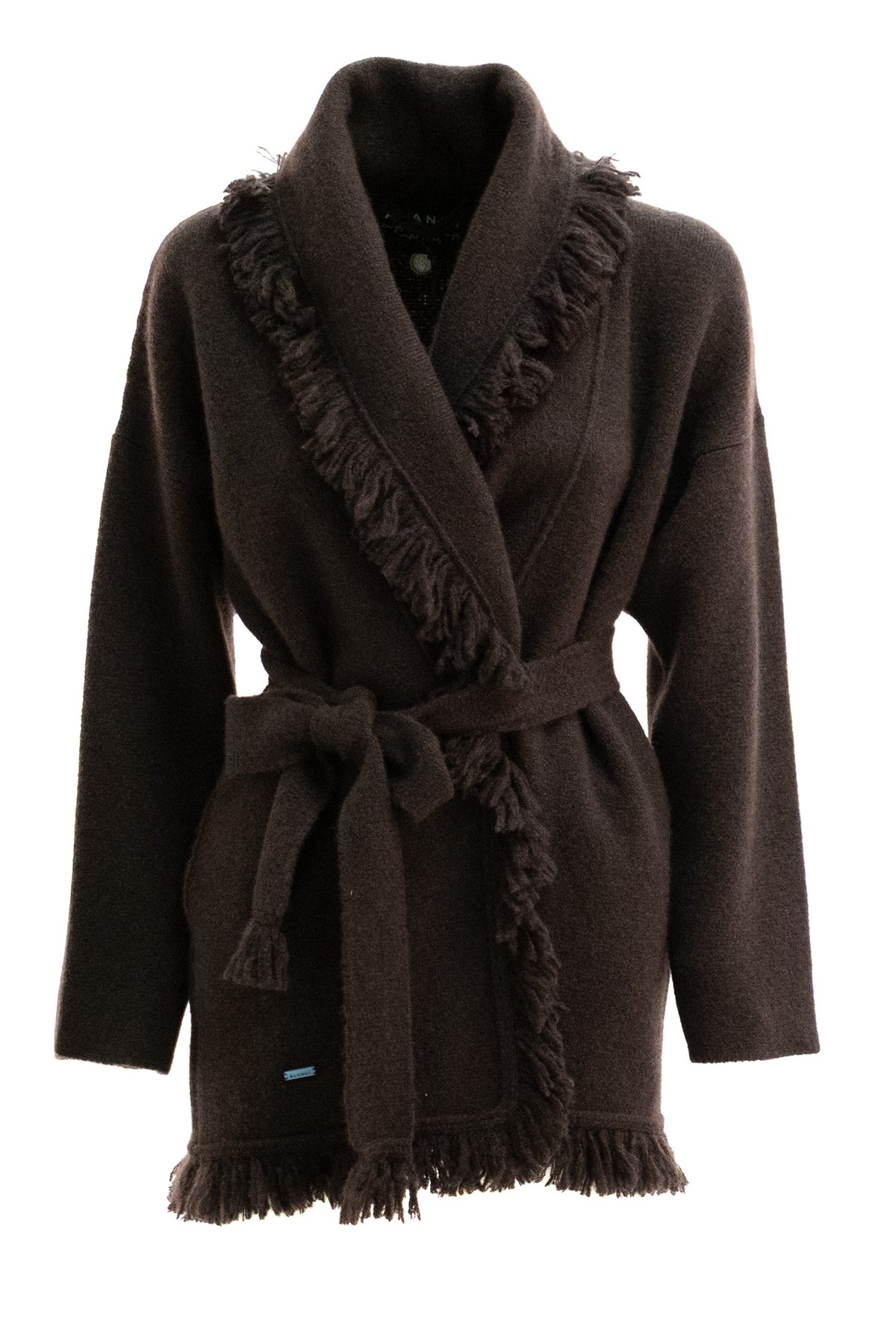 ALANUI Cardigan Finest in Cashmere e Seta, Marrone