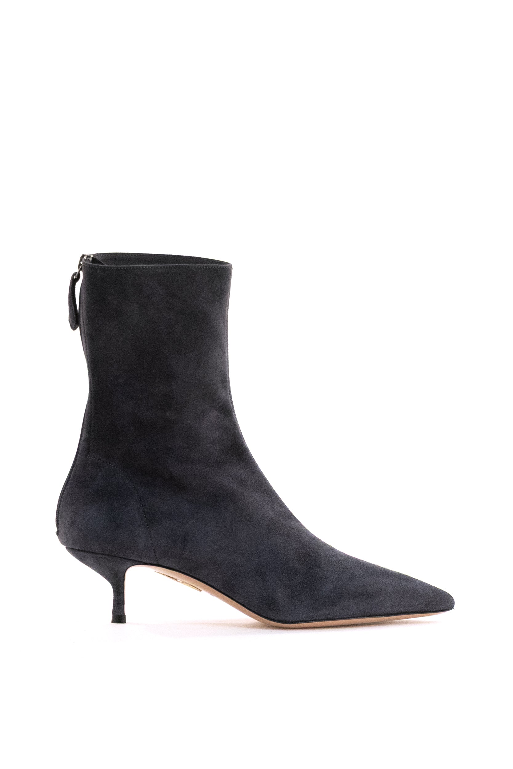 AQUAZZURA Montmartre blue suede ankle boot