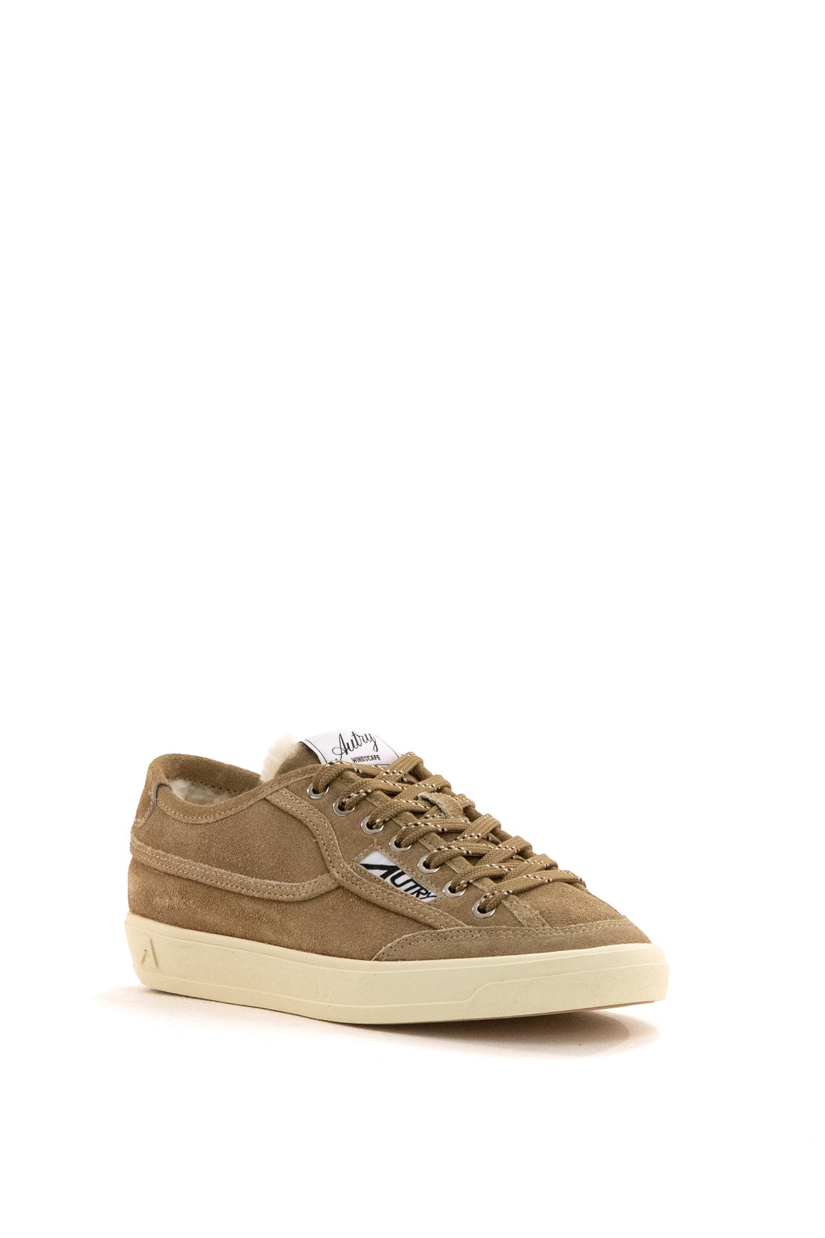 AUTRY Sneakers Windscape in suede color beige, Marrone, vista 2