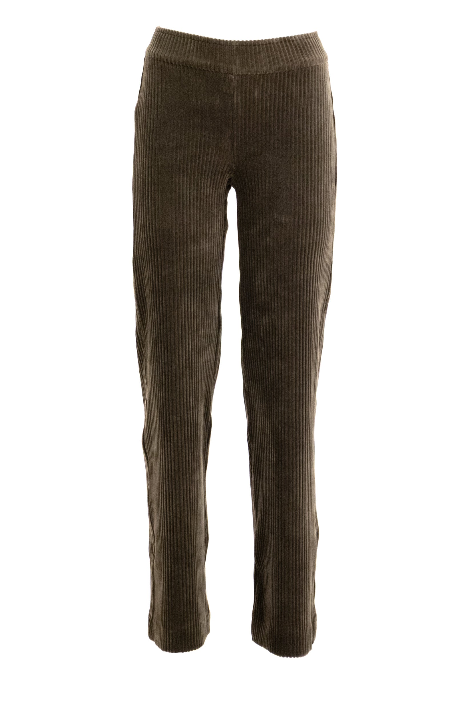 Pantaloni Flavia in velluto a coste di colore marrone<BR/> FLAVIA F1451 MOSS AVENUE MONTAIGNE