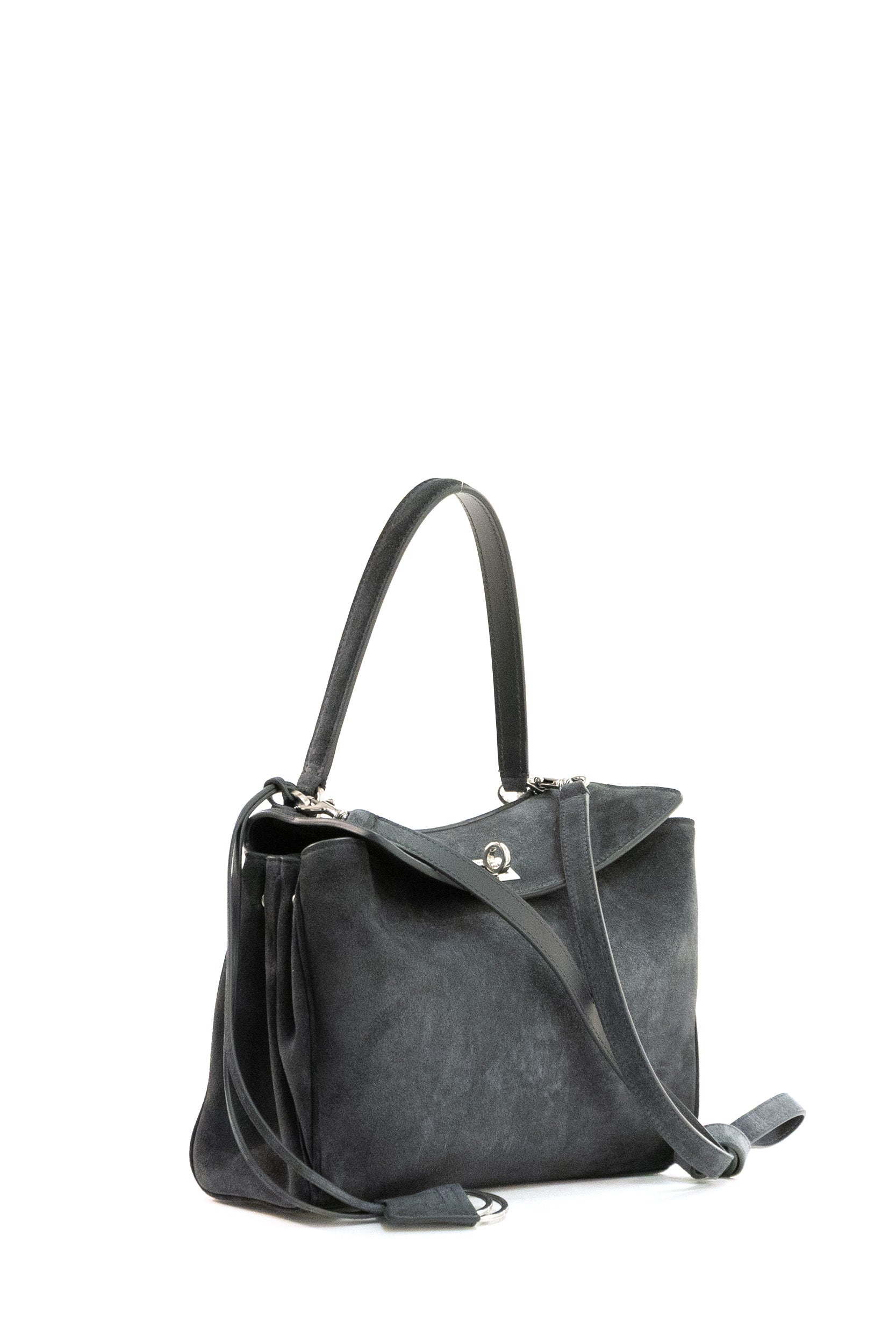 Borsa Rodeo in suede di colore grigio <BR/> 789779 2AB4G 1143 BALENCIAGA