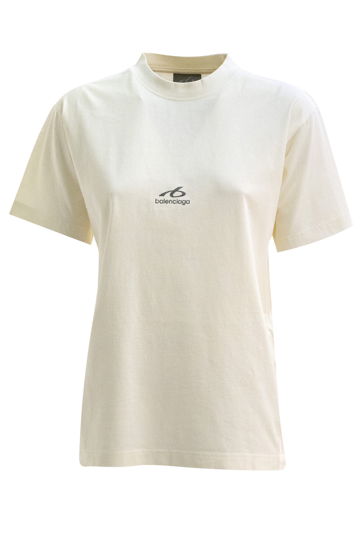 BALENCIAGA T-shirt in cotone color avorio