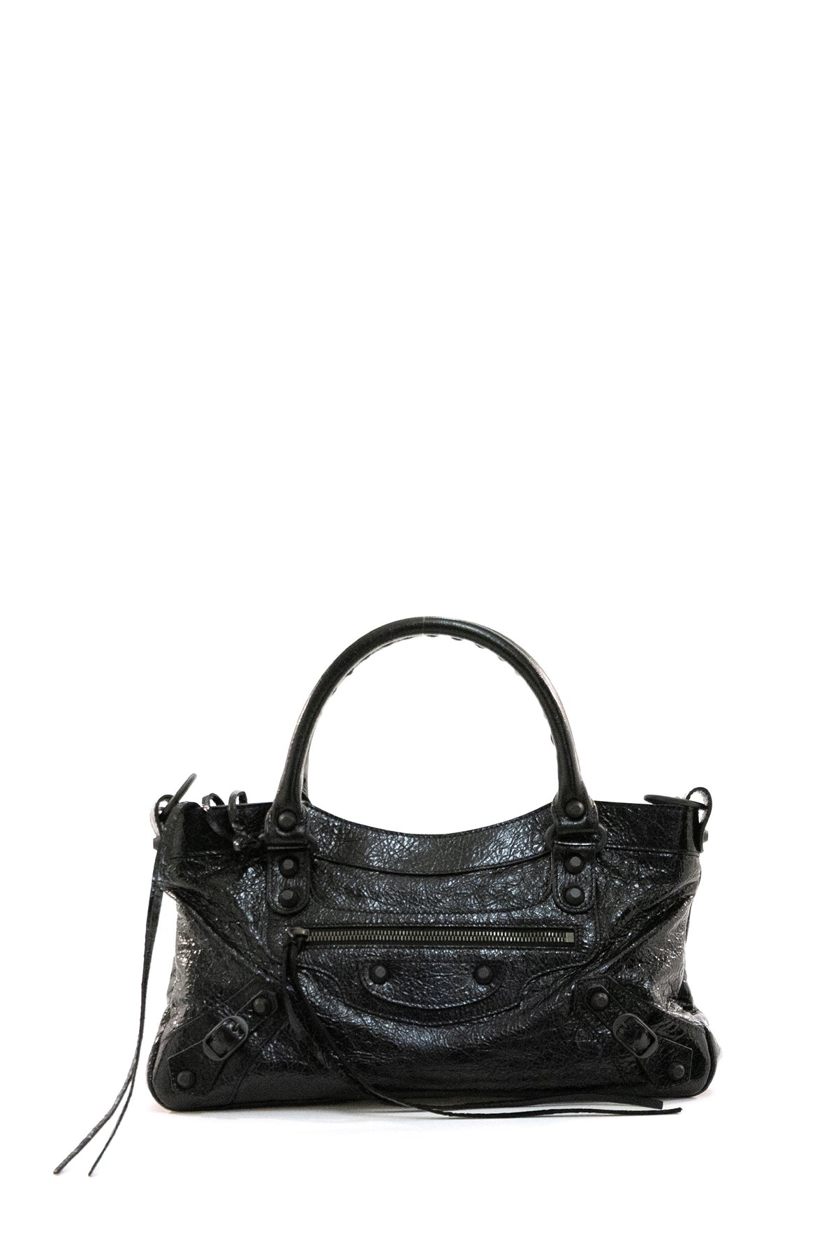 BALENCIAGA Borsa Le City First in pelle Arena di colore nero