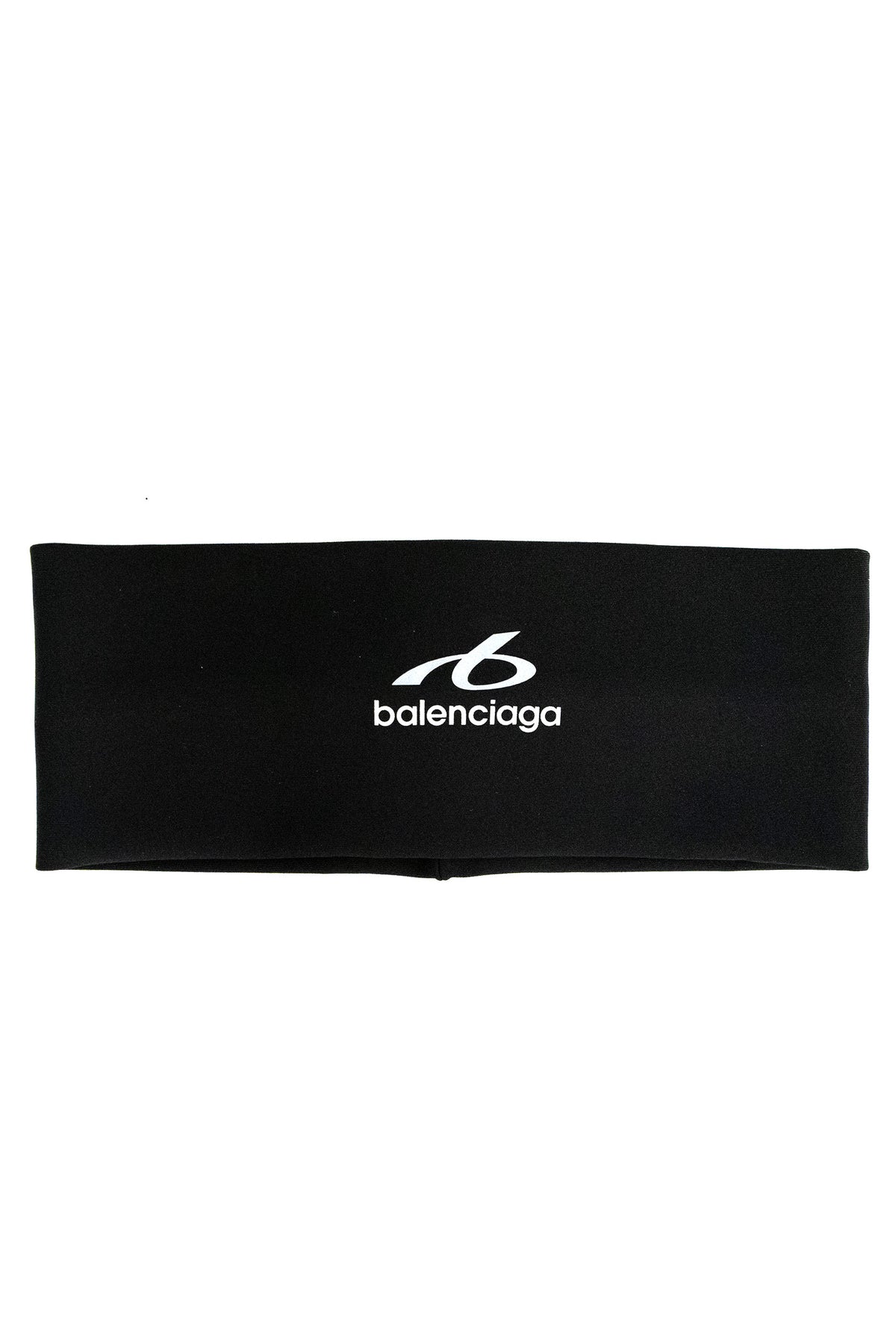 BALENCIAGA Fascia per capelli in tessuto tecnico di colore nero