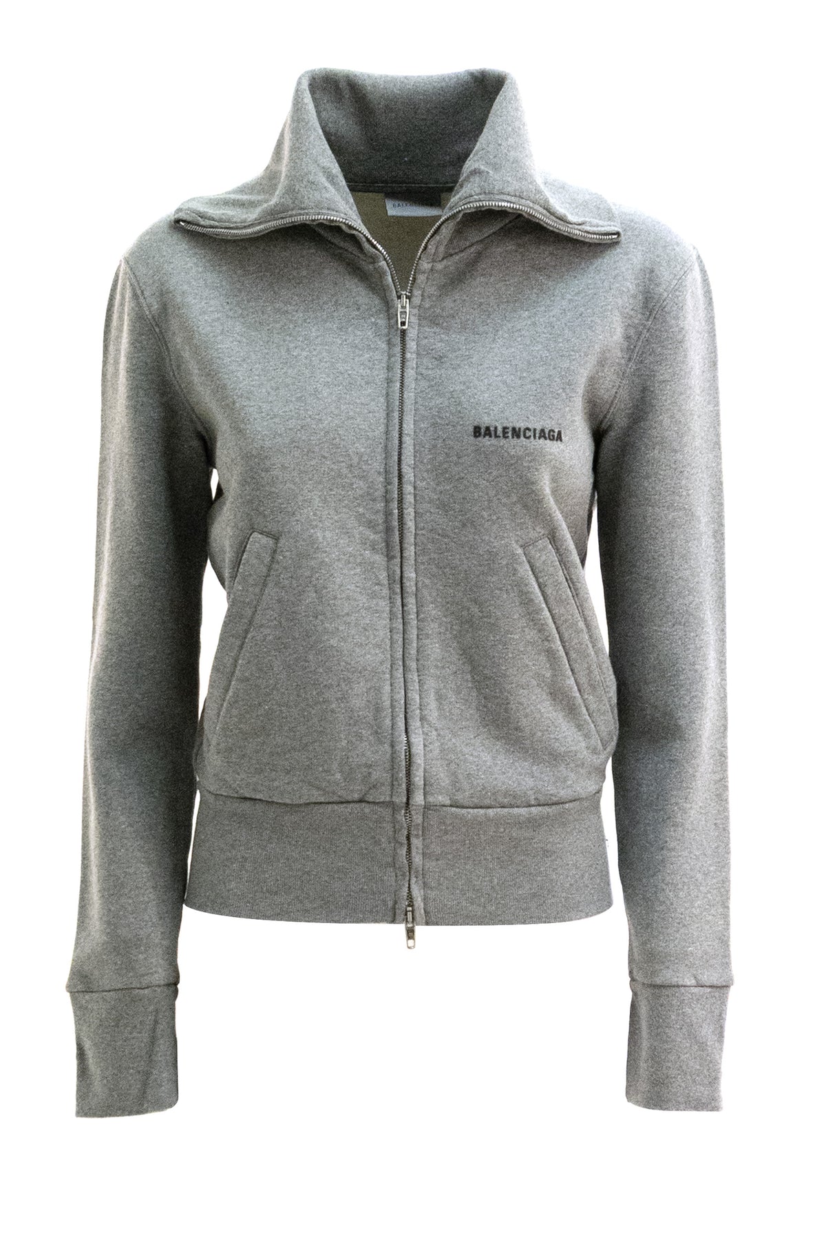 BALENCIAGA Felpa in cotone di colore grigio