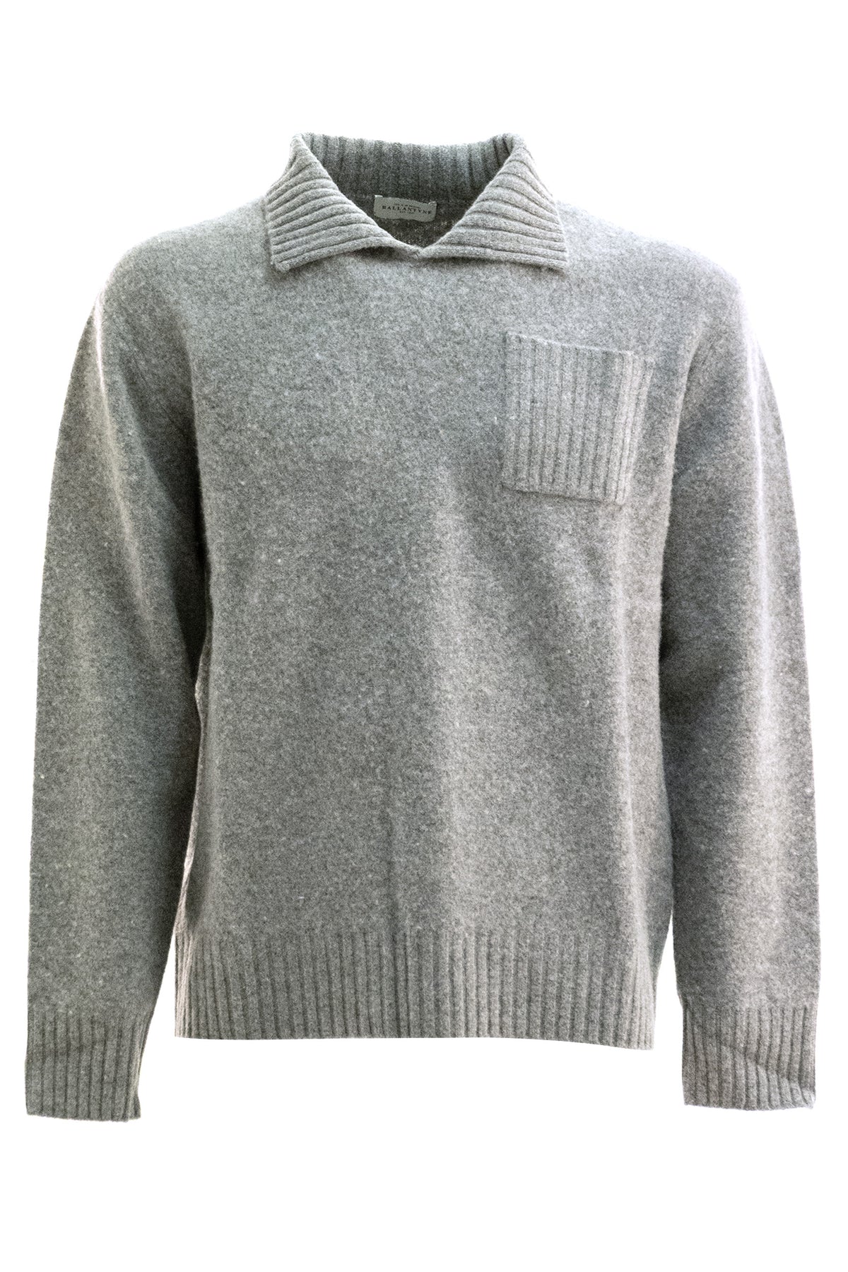 BALLANTYNE Polo in Lana, Grigio