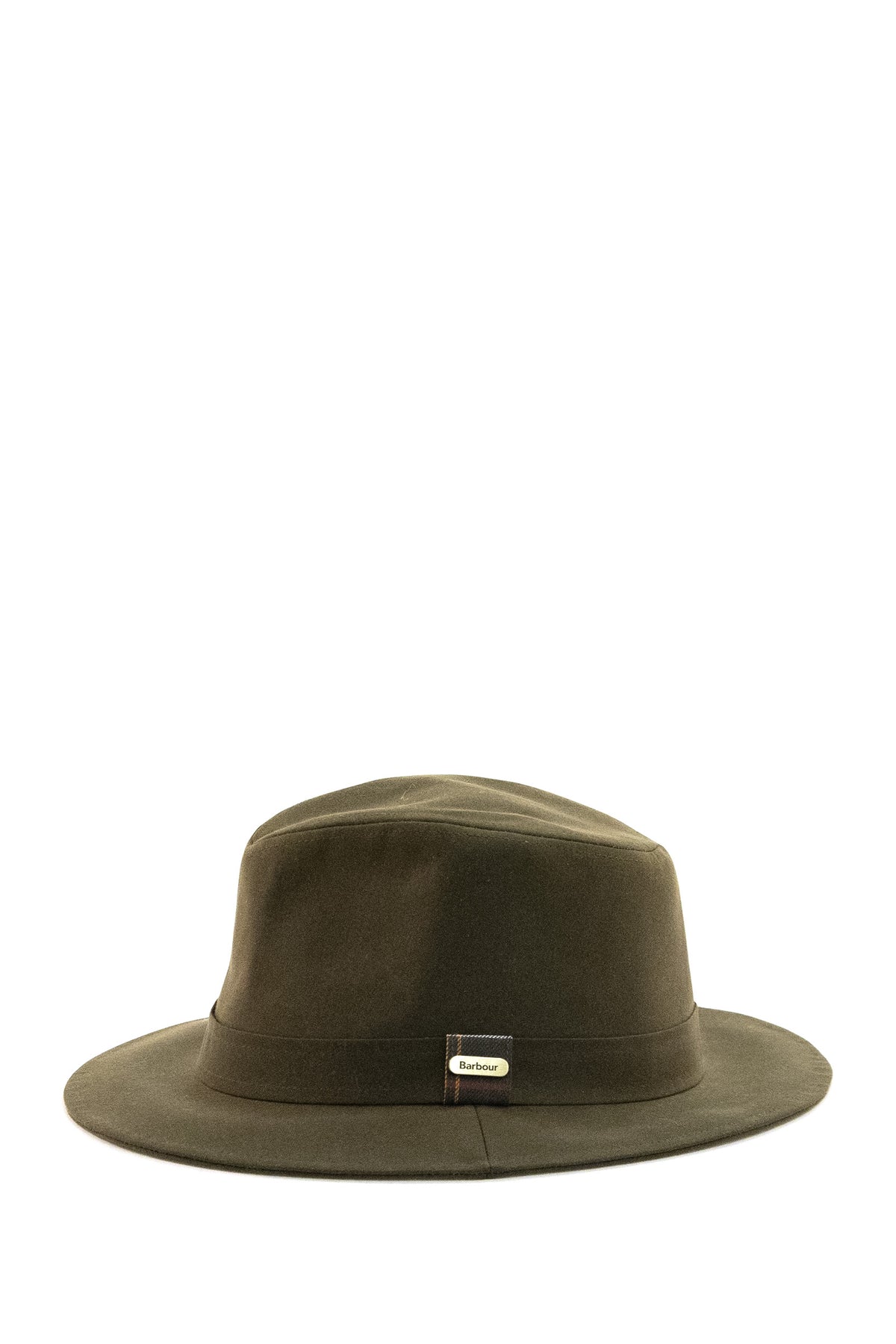 BARBOUR Cappello Fedora Tack in lana di colore verde