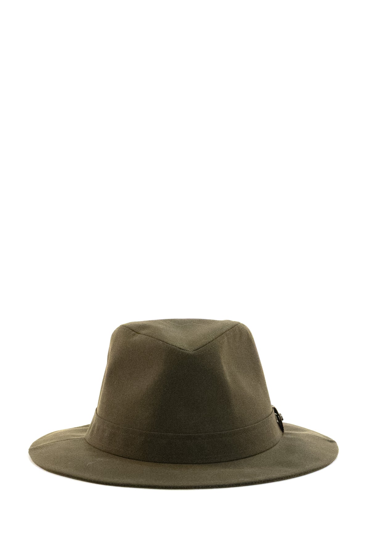 BARBOUR Cappello Fedora Tack in lana di colore verde, vista 2