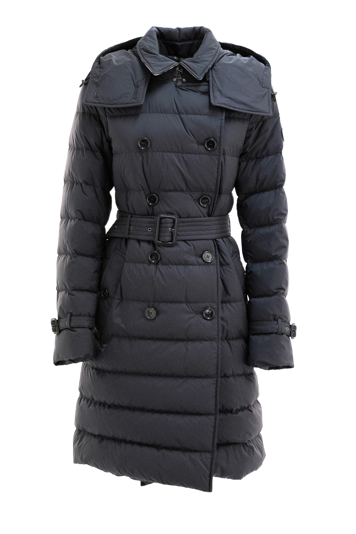BURBERRY Piumino Audley in nylon di colore nero