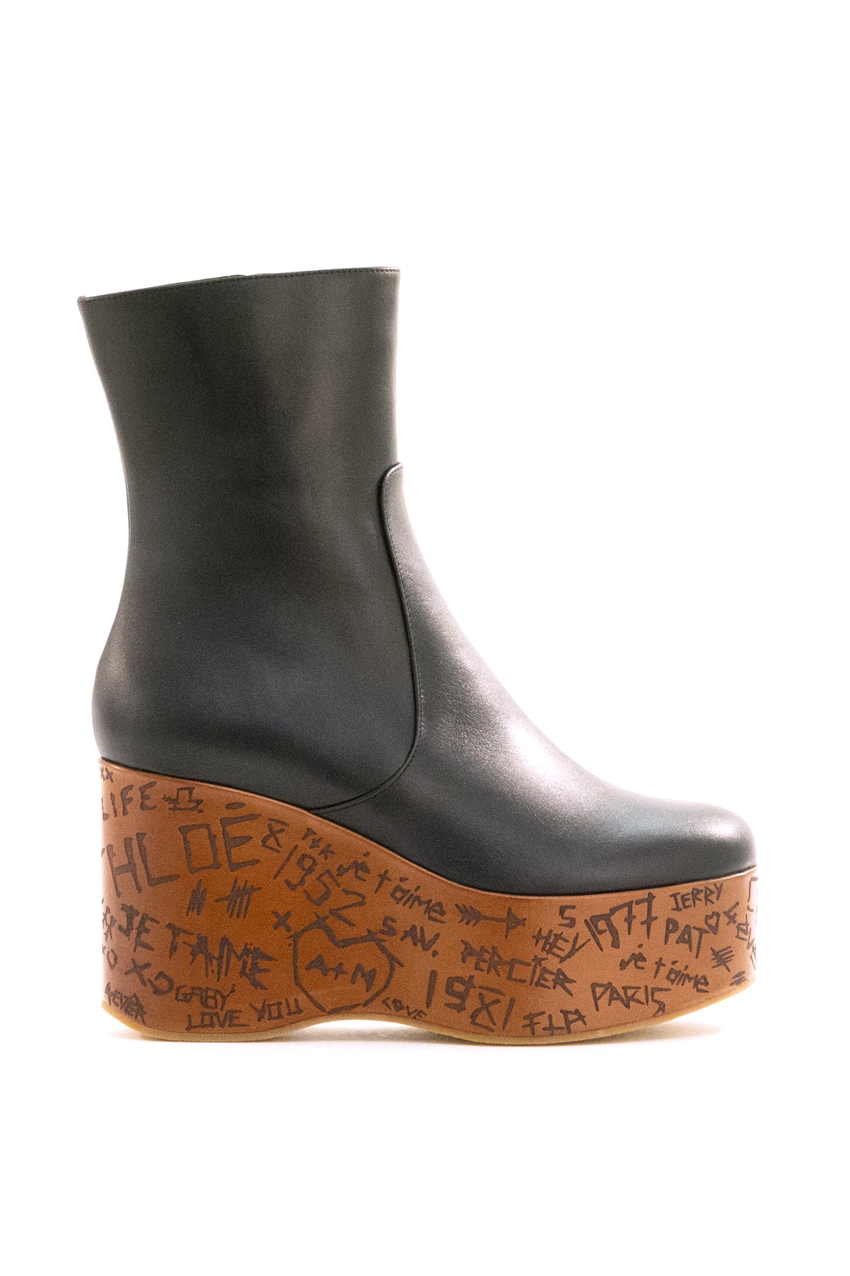 CHLOE' Stivaletti Maxime platform in pelle color nero
