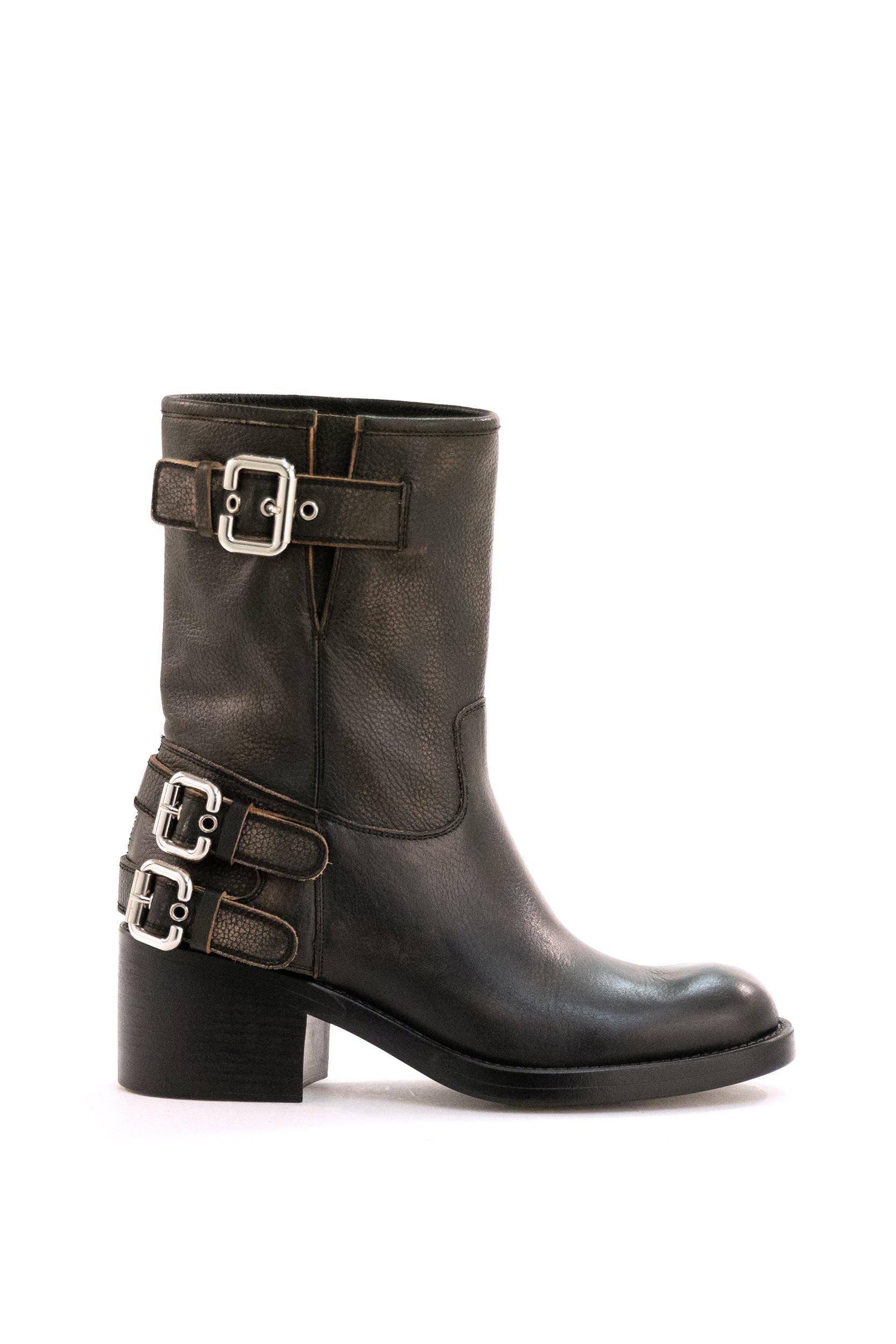 Stivaletti Dakota in pelle di vitello granata<BR/> C25A12FSY 001 CHLOE'