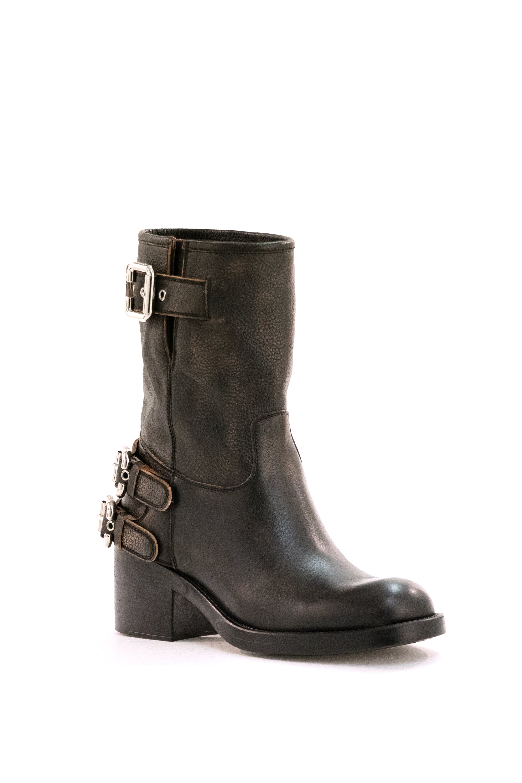 Stivaletti Dakota in pelle di vitello granata<BR/> C25A12FSY 001 CHLOE'