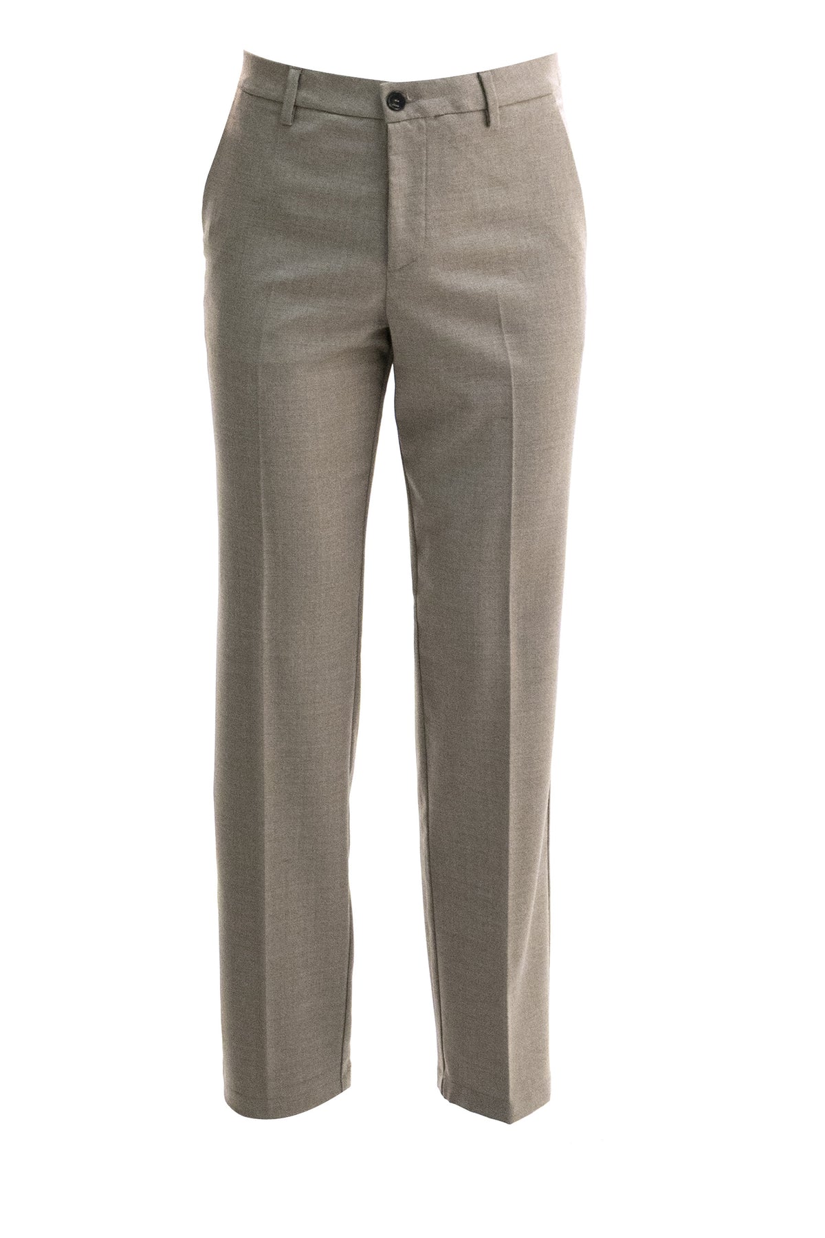 CRUNA Pantaloni in lana di colore tortora