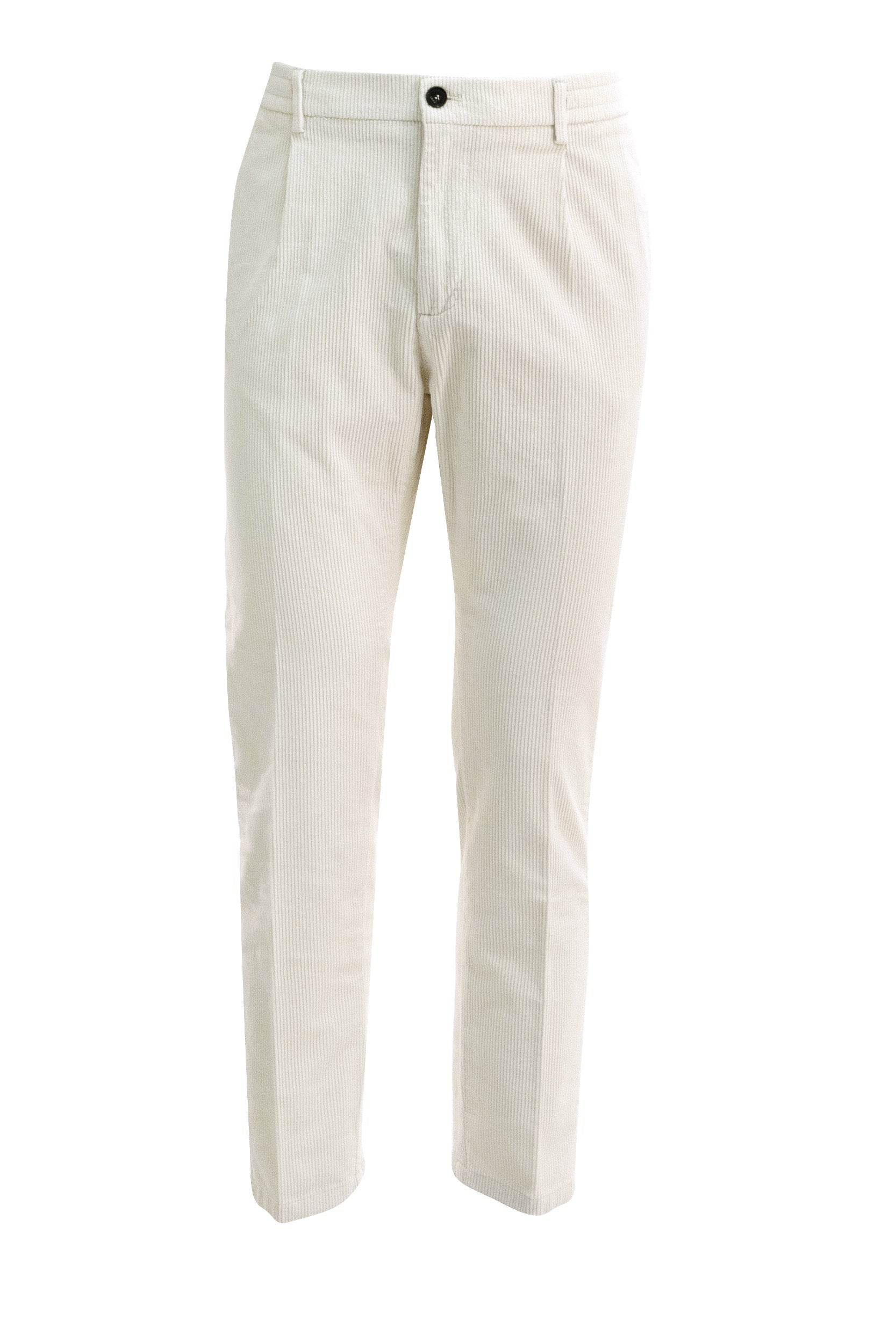 Pantaloni in velluto a coste color avorio<BR/> S.M05.MITTE 1807 102 CRUNA