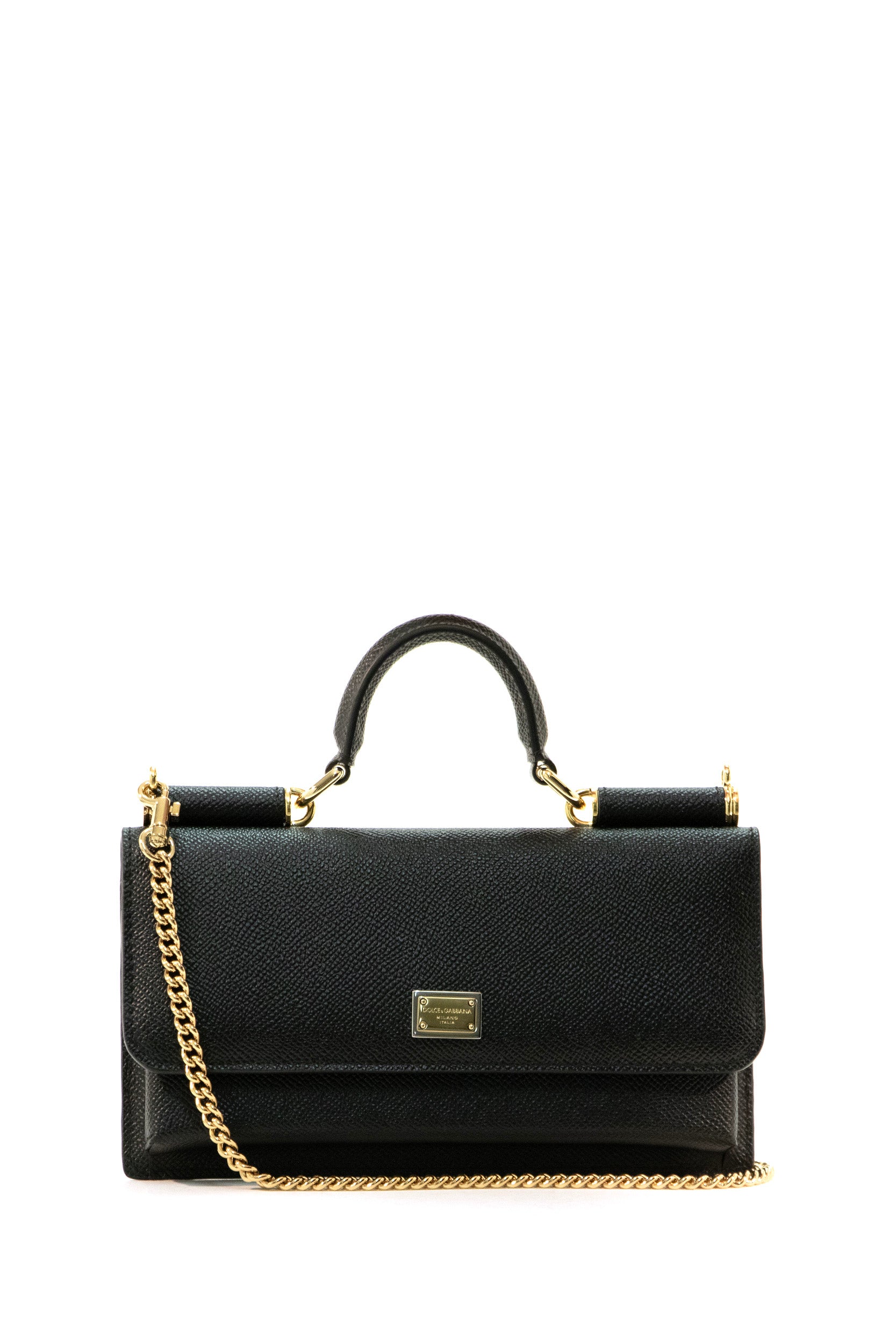 Minibag in pelle Dauphine color nero BI3280 A1001 80999 DOLCE & GABBANA