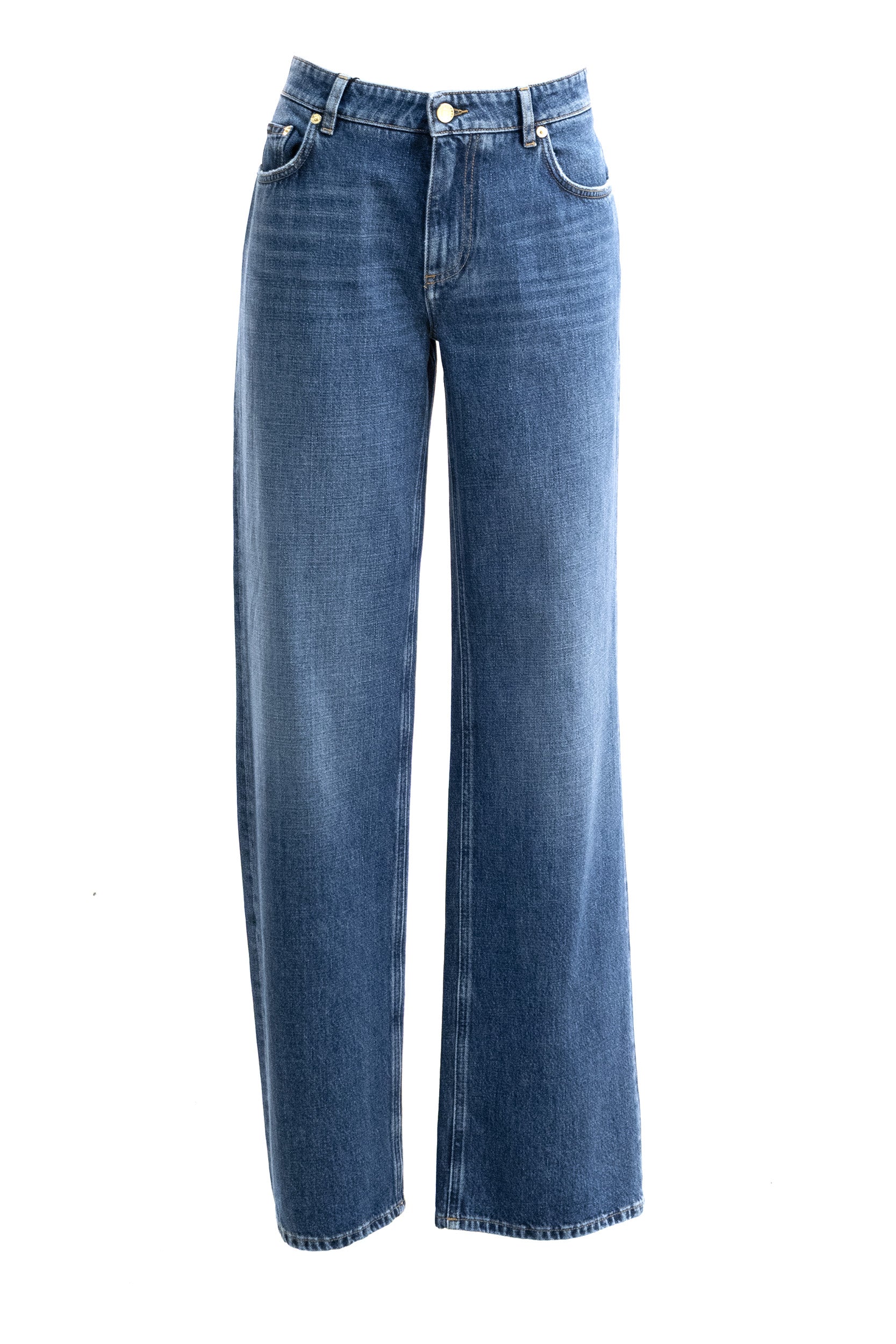 Jeans in denim di cotone di colore blu<BR/> FTC8CD G8PH7 S9001 DOLCE & GABBANA