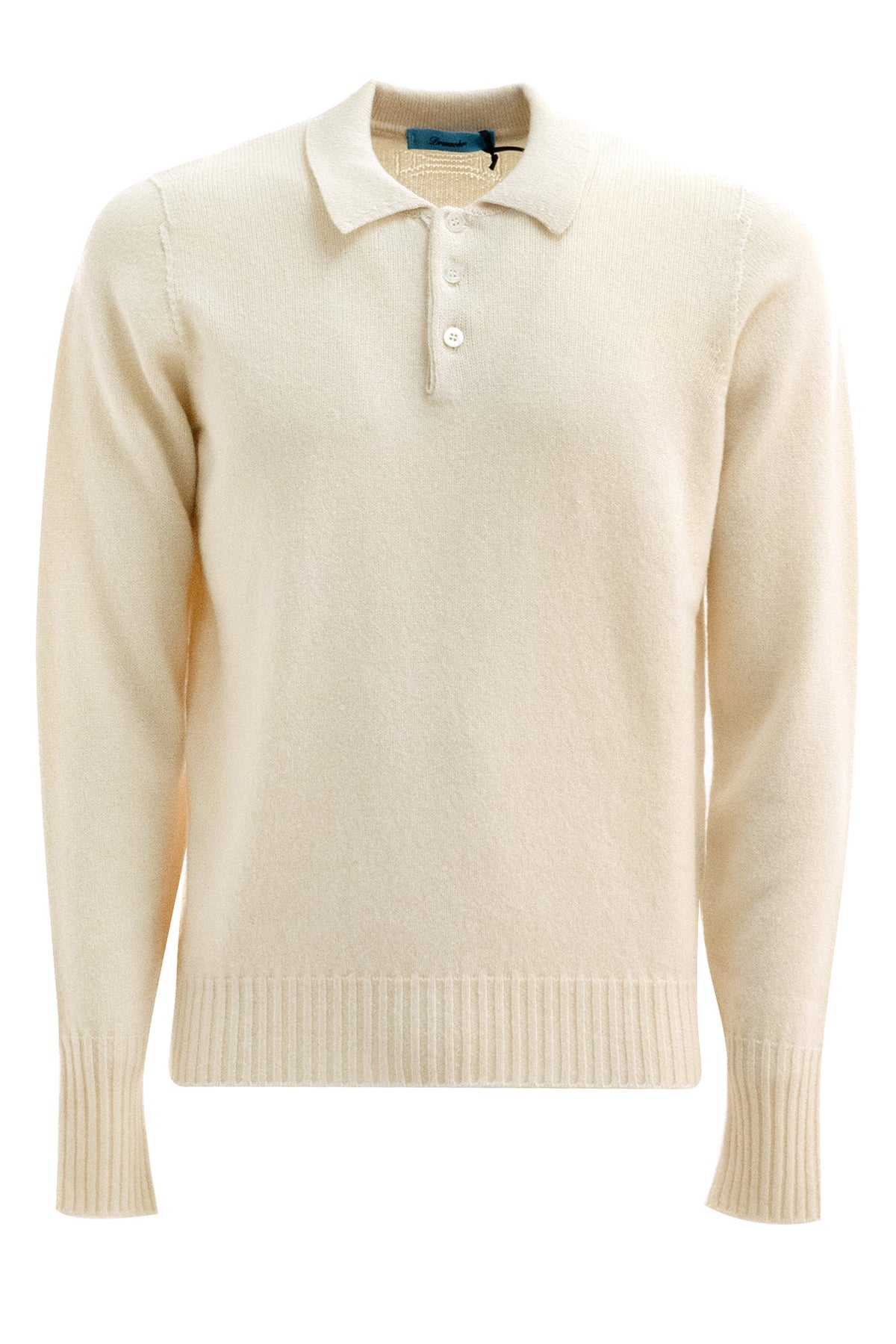 DRUMOHR Polo in lana di colore bianco