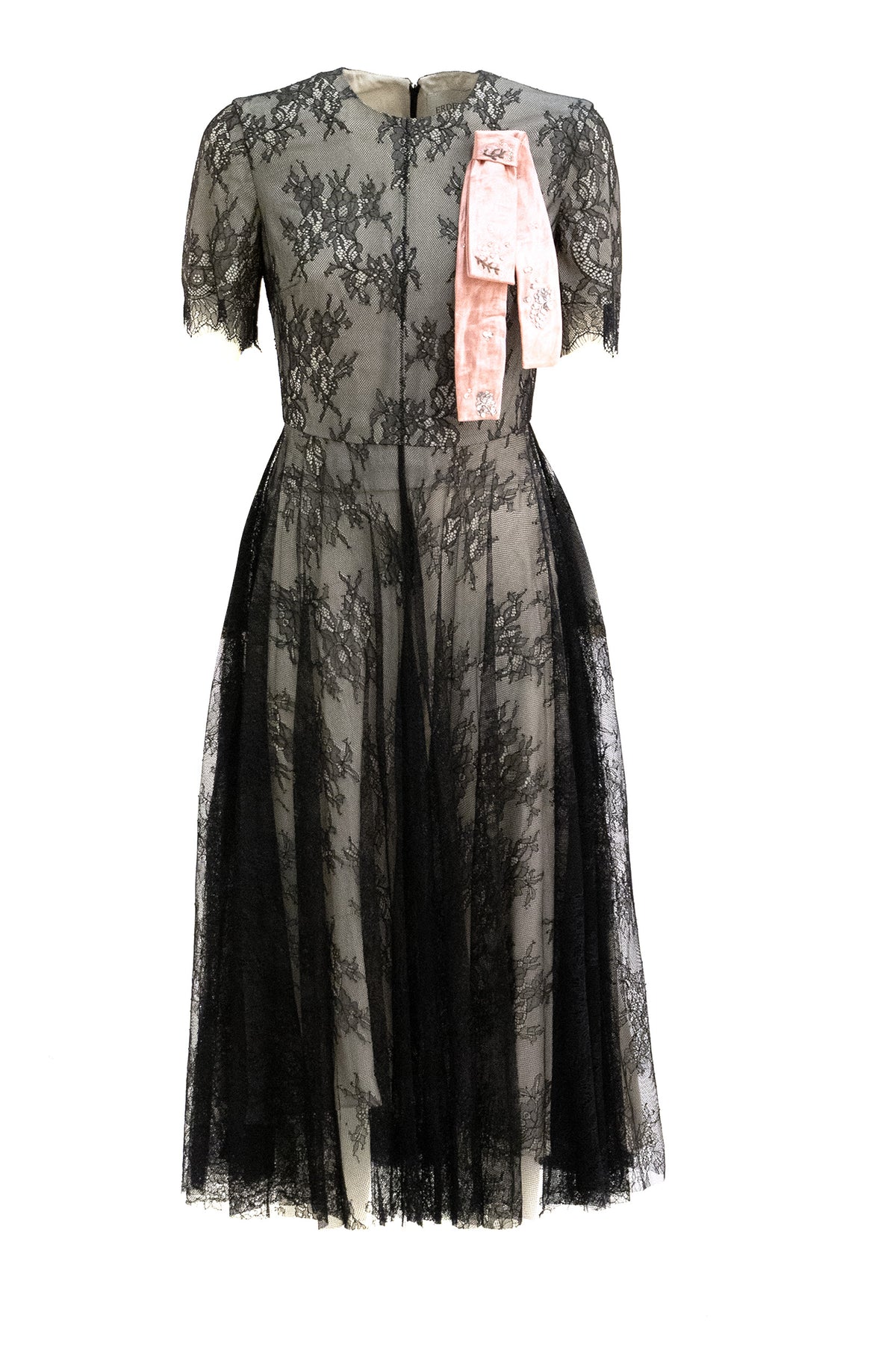 ERDEM Abito in pizzo di colore nero