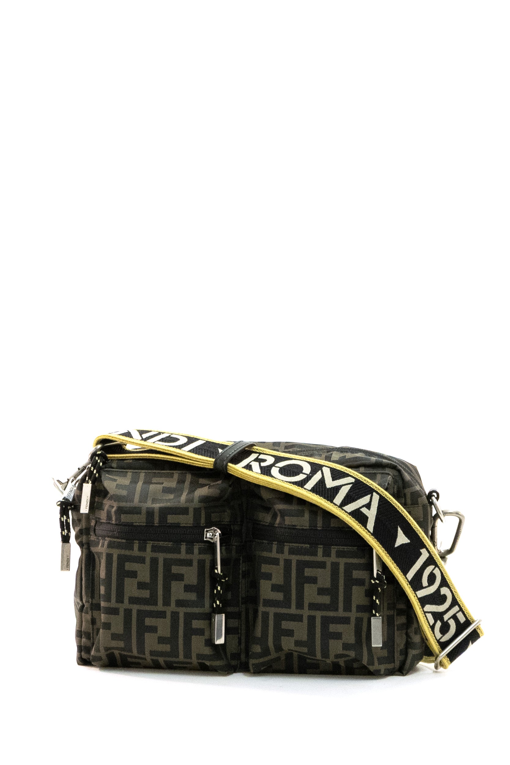 Borsa Camera Case in tessuto Superlight FF Zucca di colore marrone <BR/> 7VA695 B12N F1PR4 FENDI