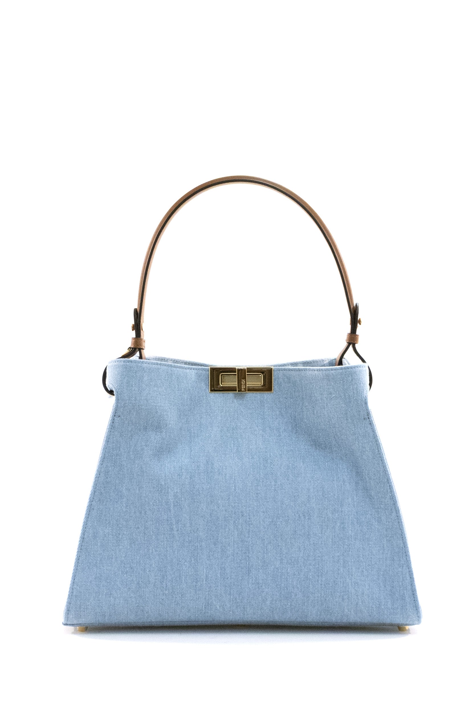 Borsa Fendi Way in denim color blu chiaro<BR/> 8BN368 AY6P F1WM6 FENDI