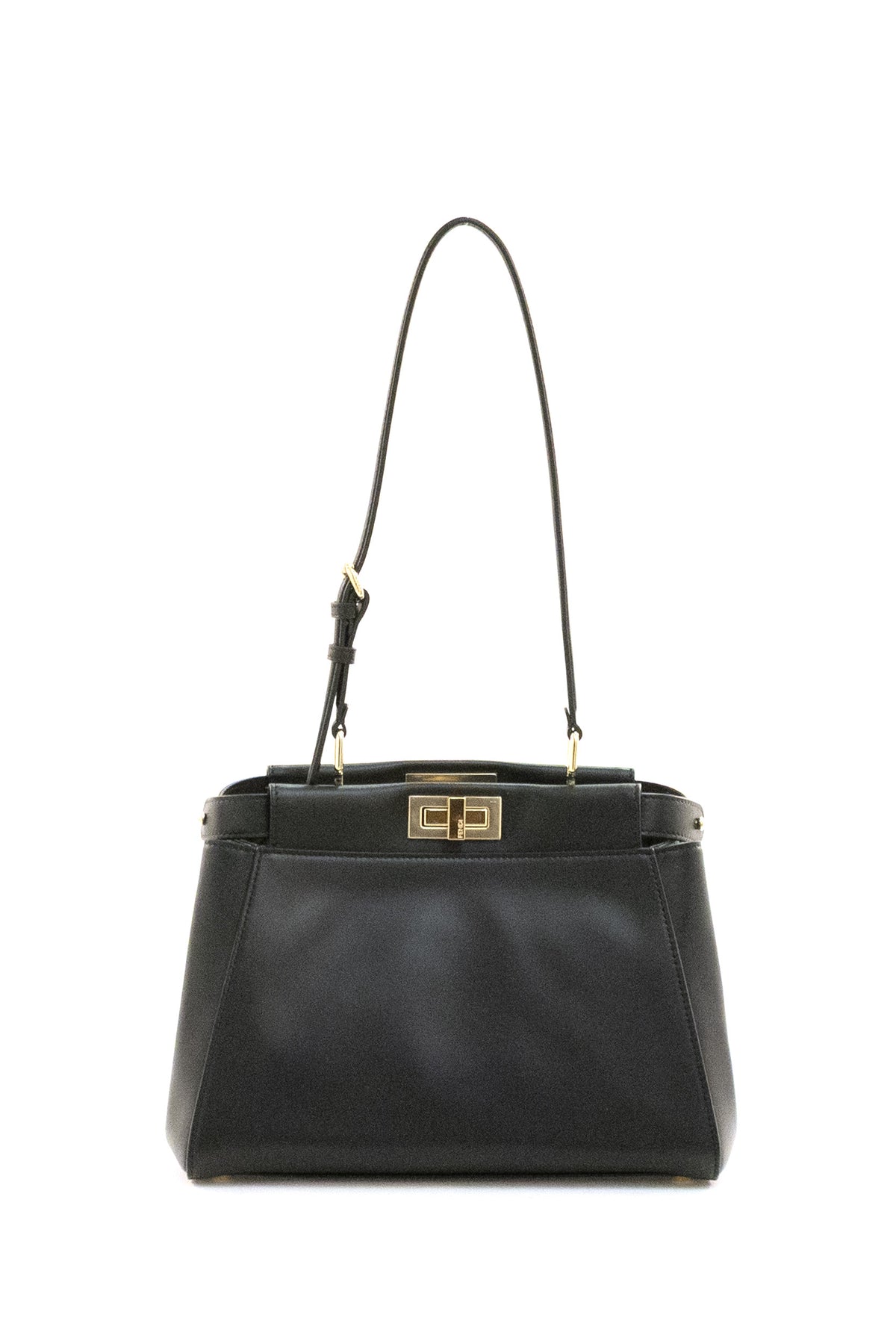 FENDI Borsa My Peekaboo in pelle di colore nero