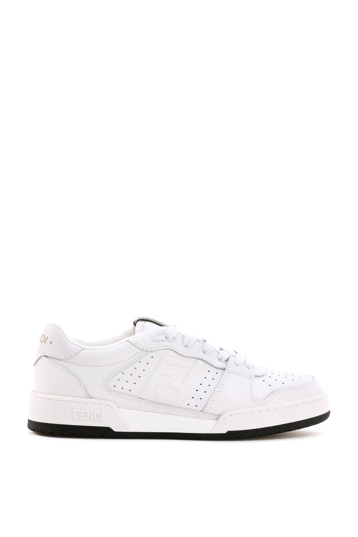 FENDI Match white leather sneakers