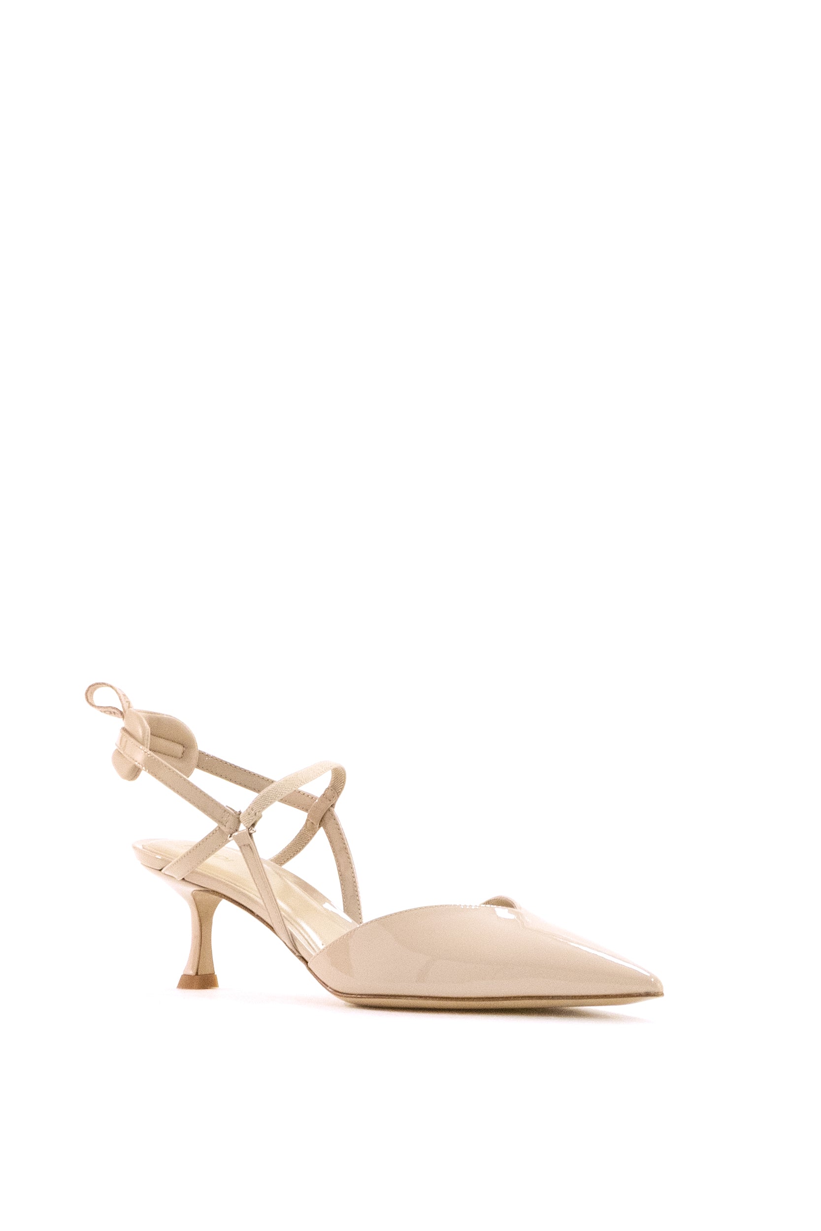Slingbacks Very Colibrì in pelle verniciata color nude<BR/> 8J9131 NEH F1WYM FENDI