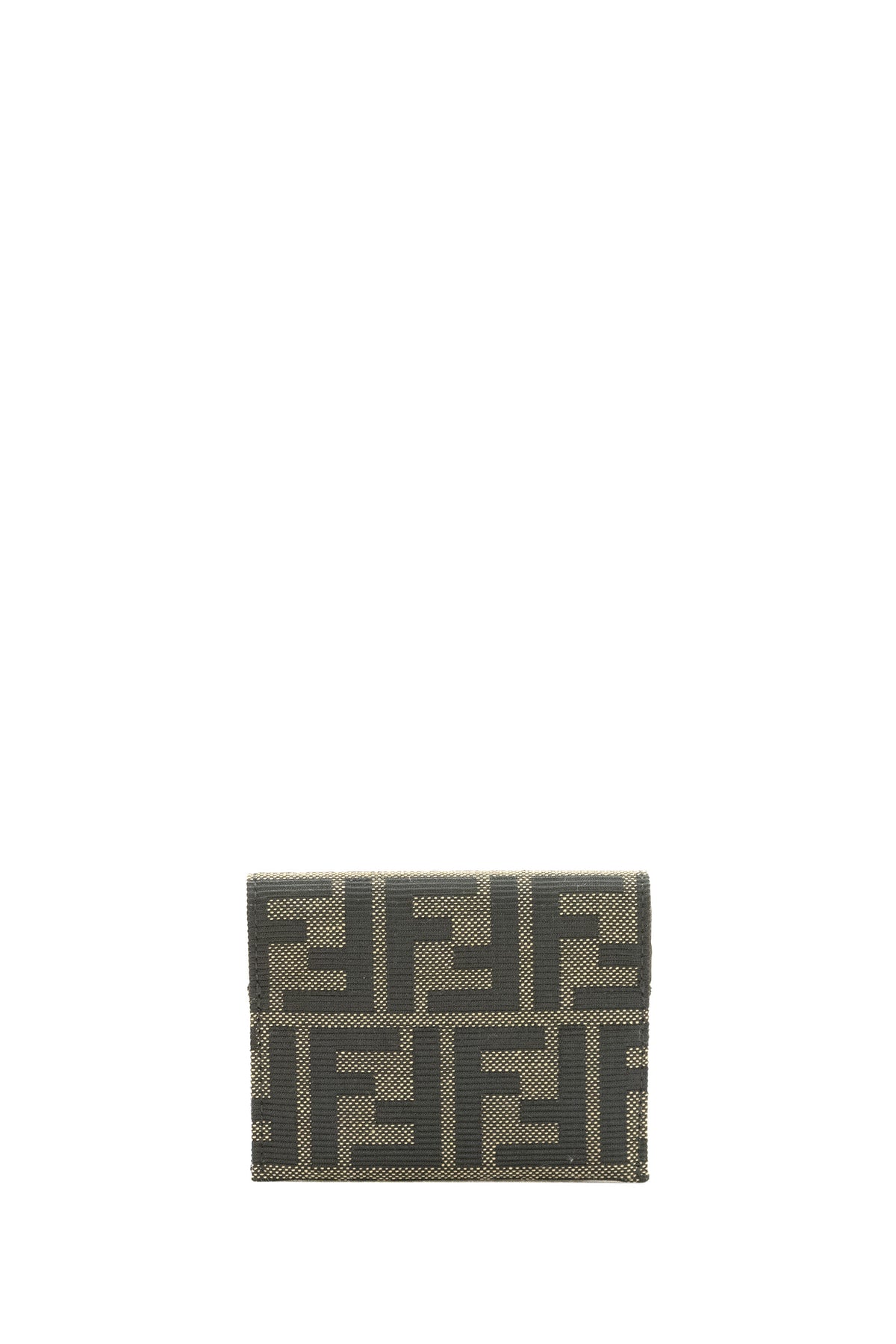FENDI Fabric Card Holder, Brown