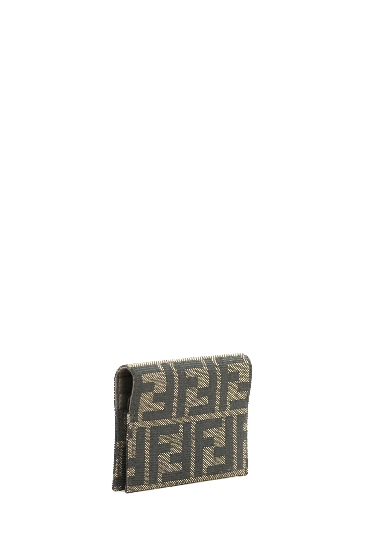 FENDI Fabric Card Holder, Brown, view 2