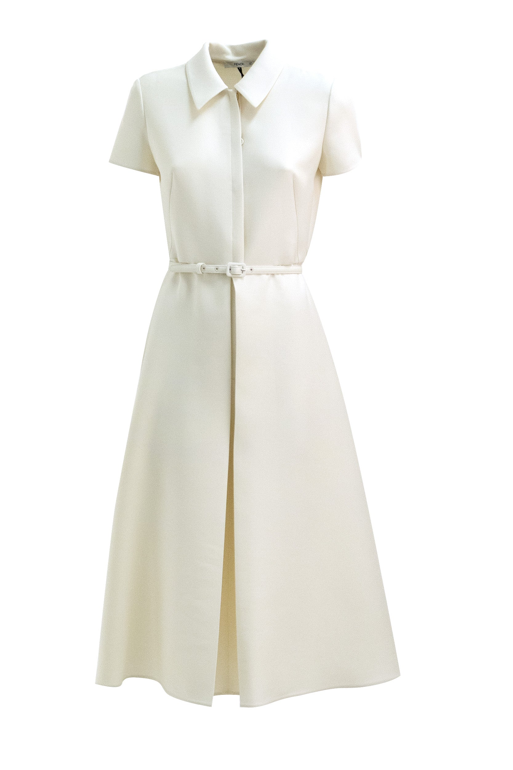 Abito in lana e seta color avorio<BR/> FDD644 B1UJ F0QM0 FENDI
