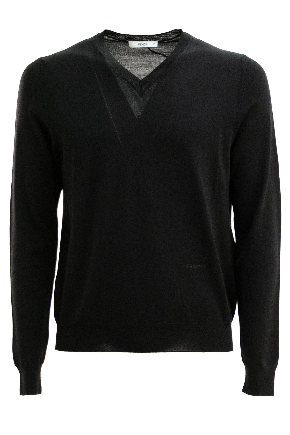 FENDI Black wool pullover