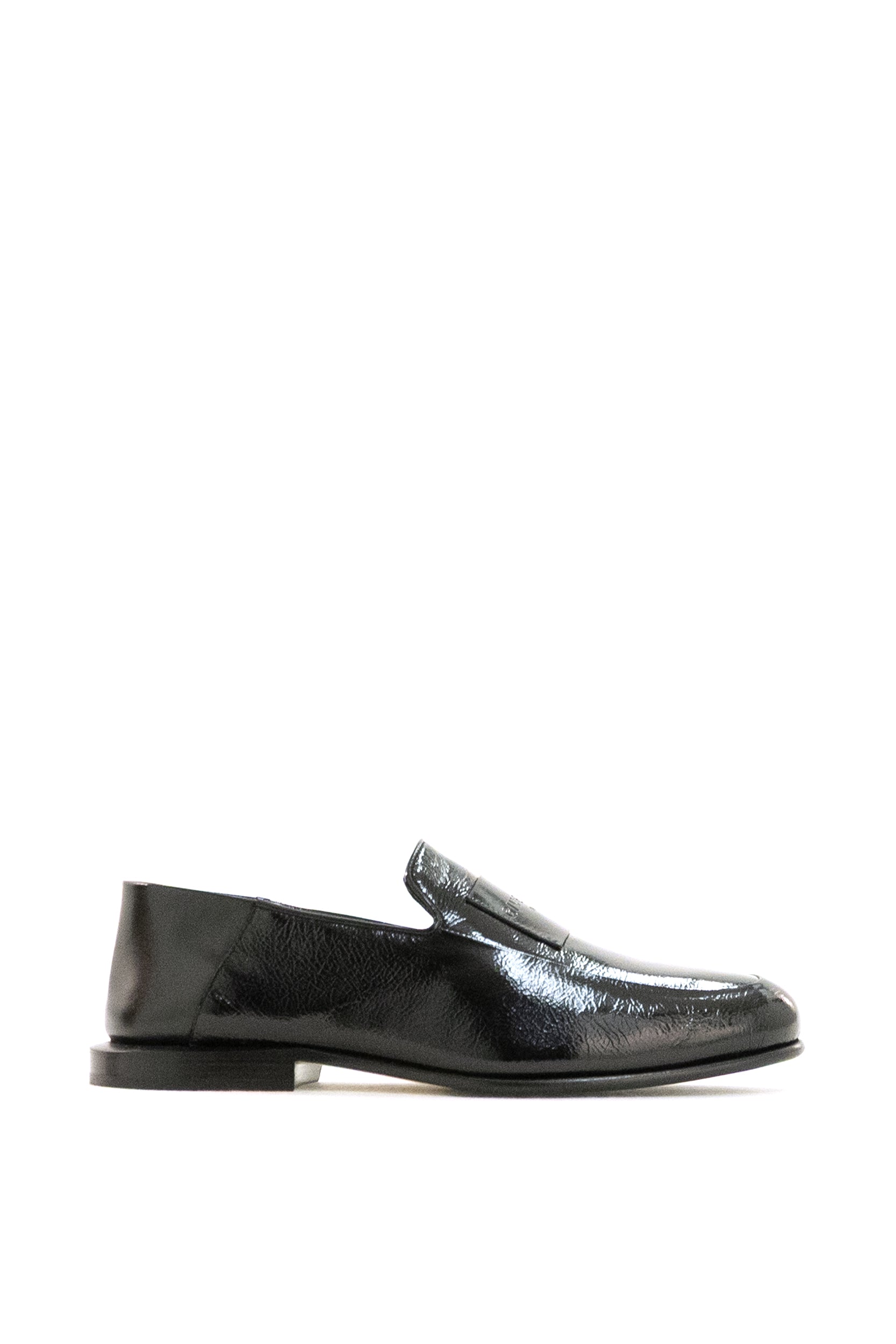 Mocassini Label in pelle Naplack di colore nero<BR/> BE2028E2JG 001 GIVENCHY