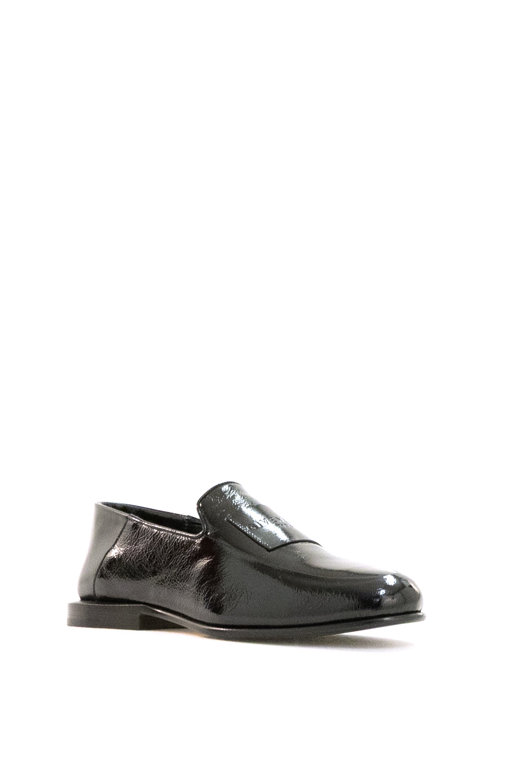 Mocassini Label in pelle Naplack di colore nero<BR/> BE2028E2JG 001 GIVENCHY