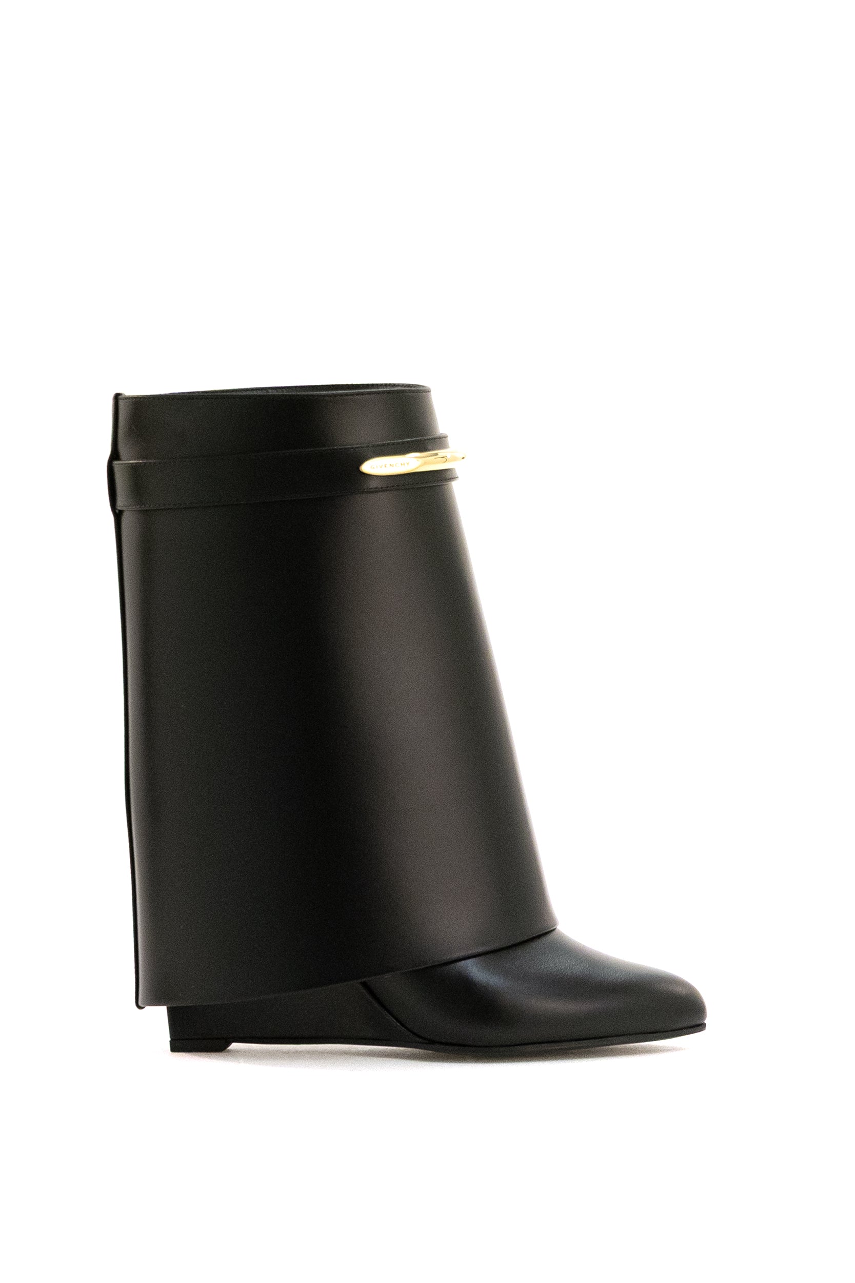 Stivaletti Shark Pinch in pelle di colore nero<BR/> BE605LE1J7 001 GIVENCHY