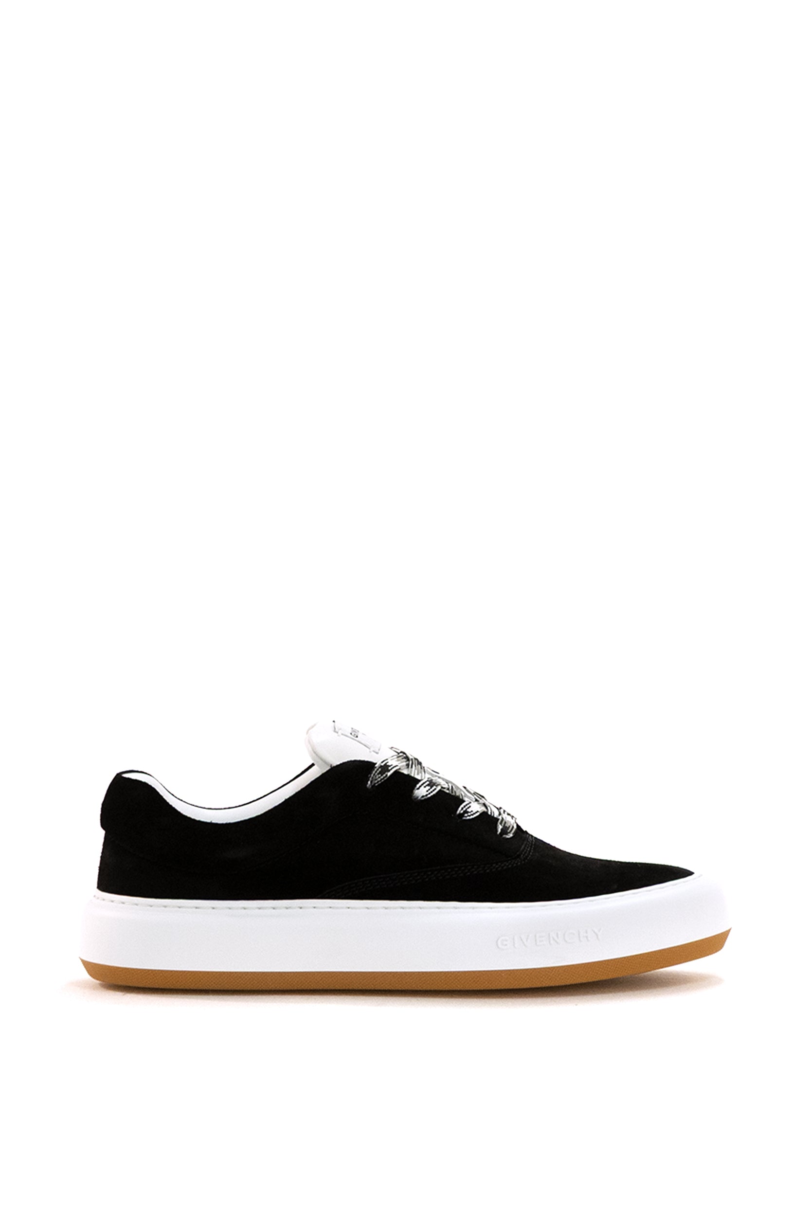 Sneakers New City in suede di colore nero<BR/> BH00BAH1XQ 001 GIVENCHY