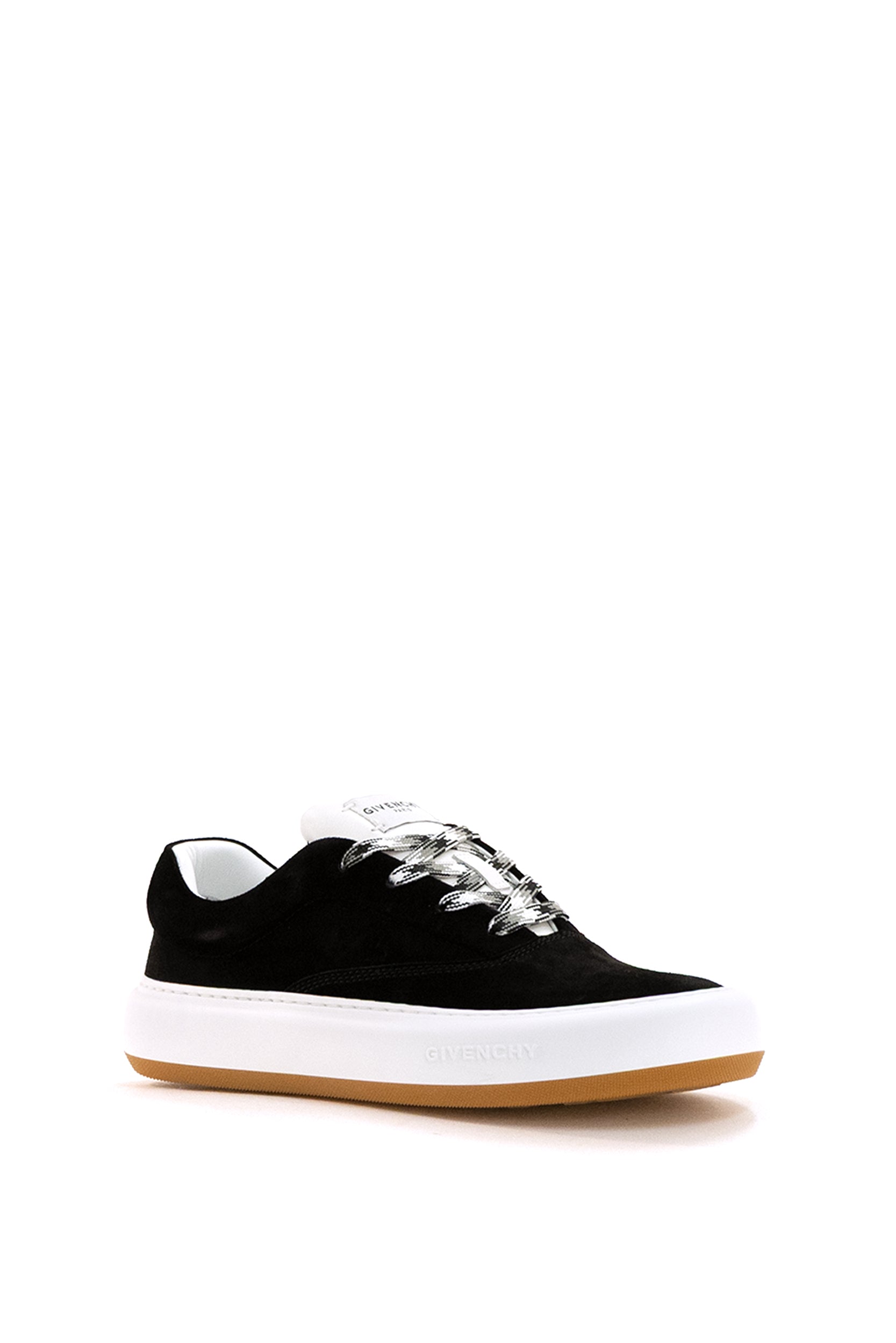 Sneakers New City in suede di colore nero<BR/> BH00BAH1XQ 001 GIVENCHY