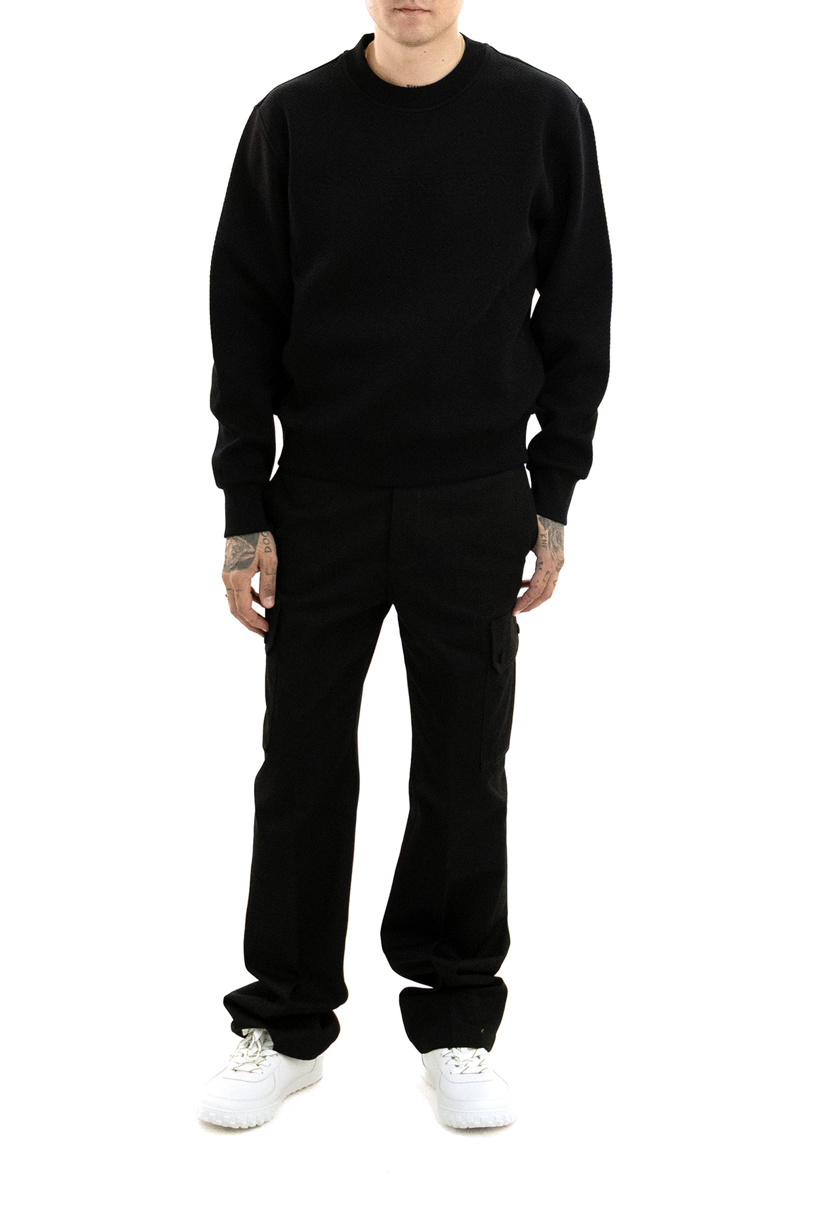 Pantaloni cargo in cotone di colore nero<BR/> BM51R315XZ 001 GIVENCHY
