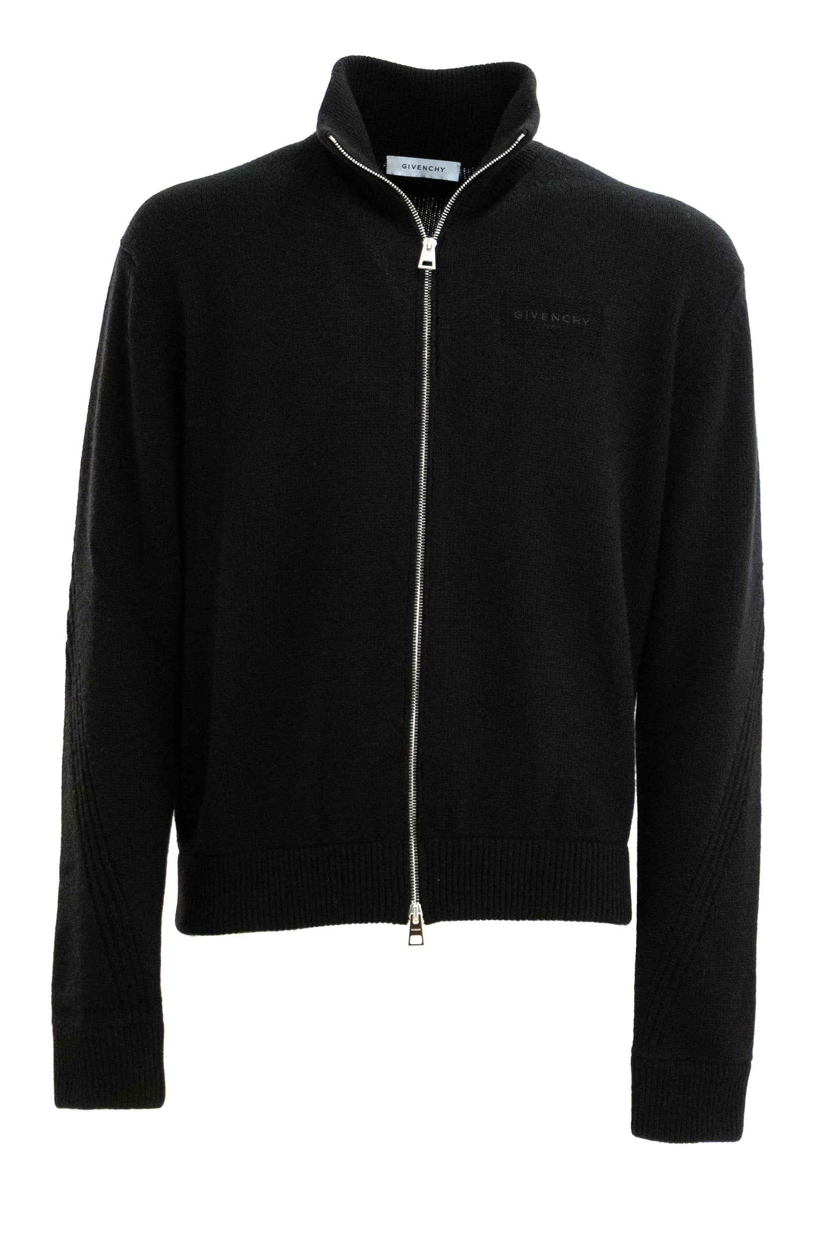 Cardigan in lana e cashmere di colore nero<BR/> BMK01H4YRM 001 GIVENCHY