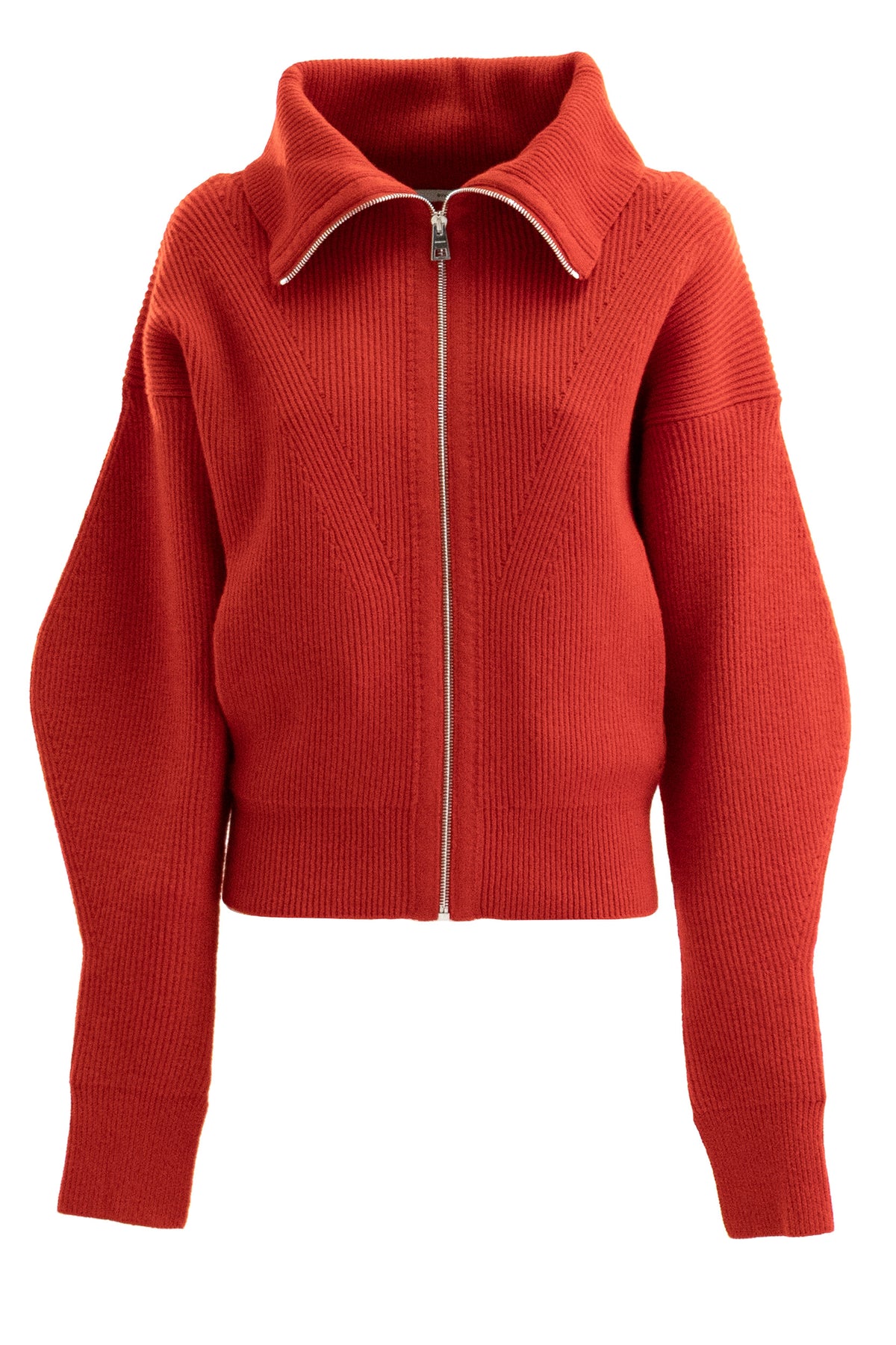 GIVENCHY Cardigan in lana e cashmere di colore rosso