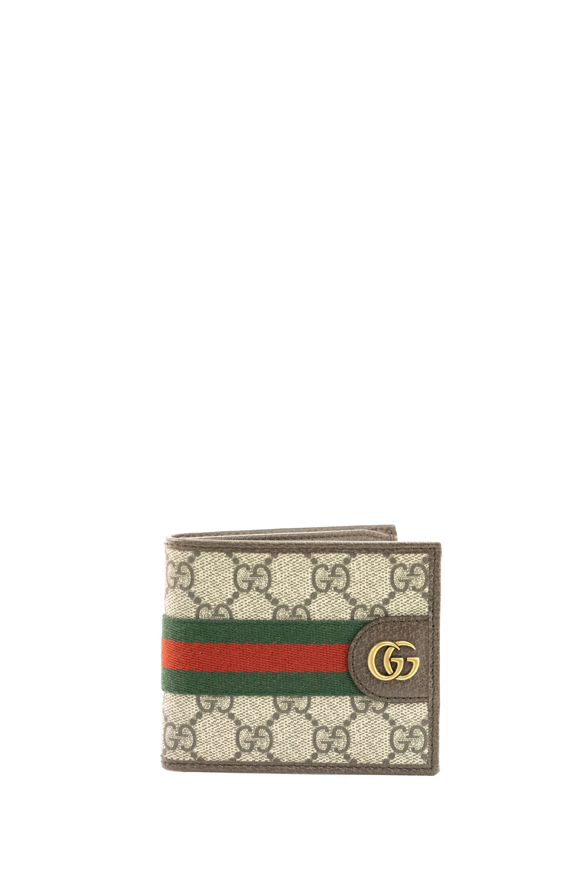 GUCCI Portafoglio Ophidia in GG Supreme beige e marrone