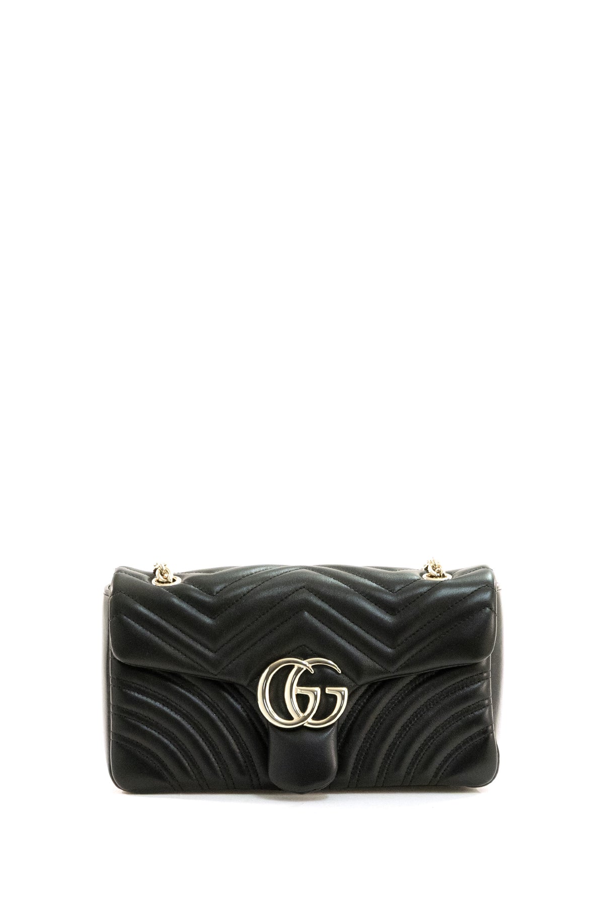 GUCCI Borsa GG Marmont in nappa matelassé di colore nero