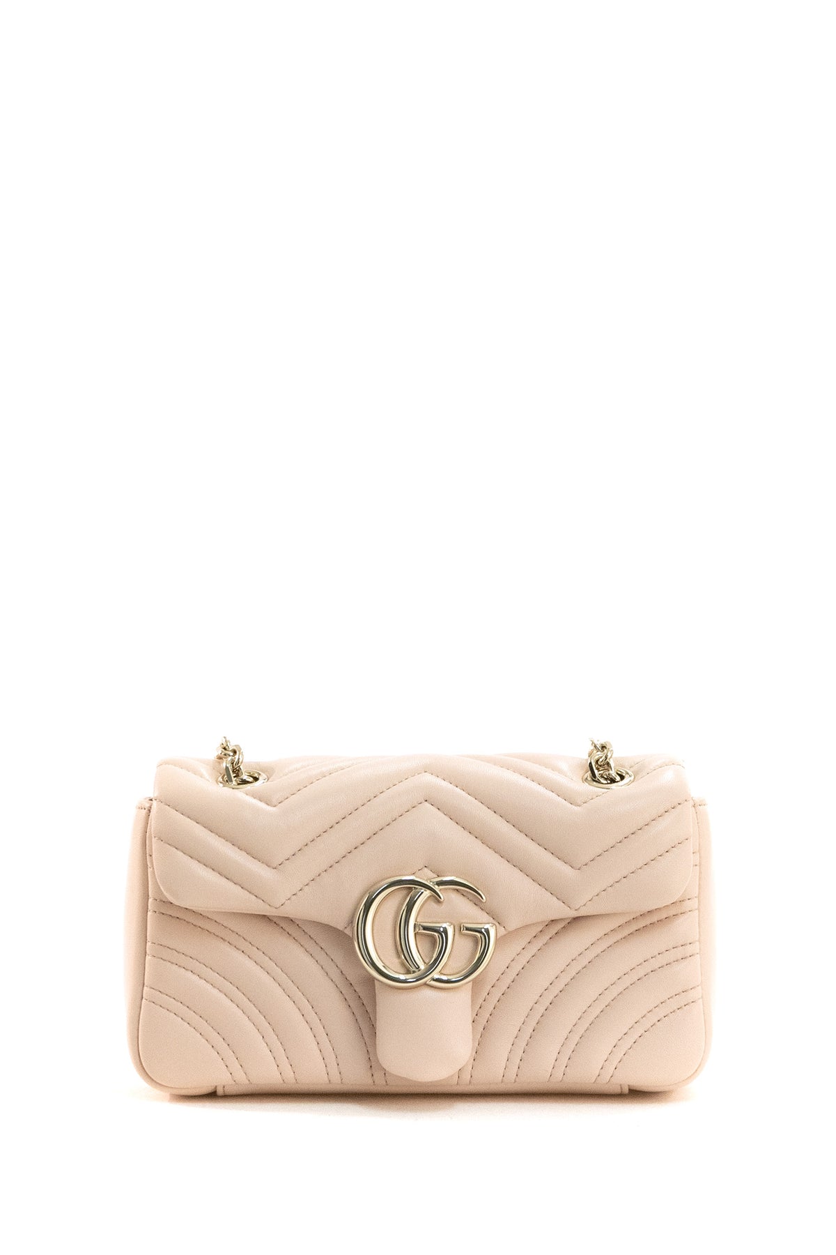 GUCCI GG Marmont matelassé leather shoulder bag in pink