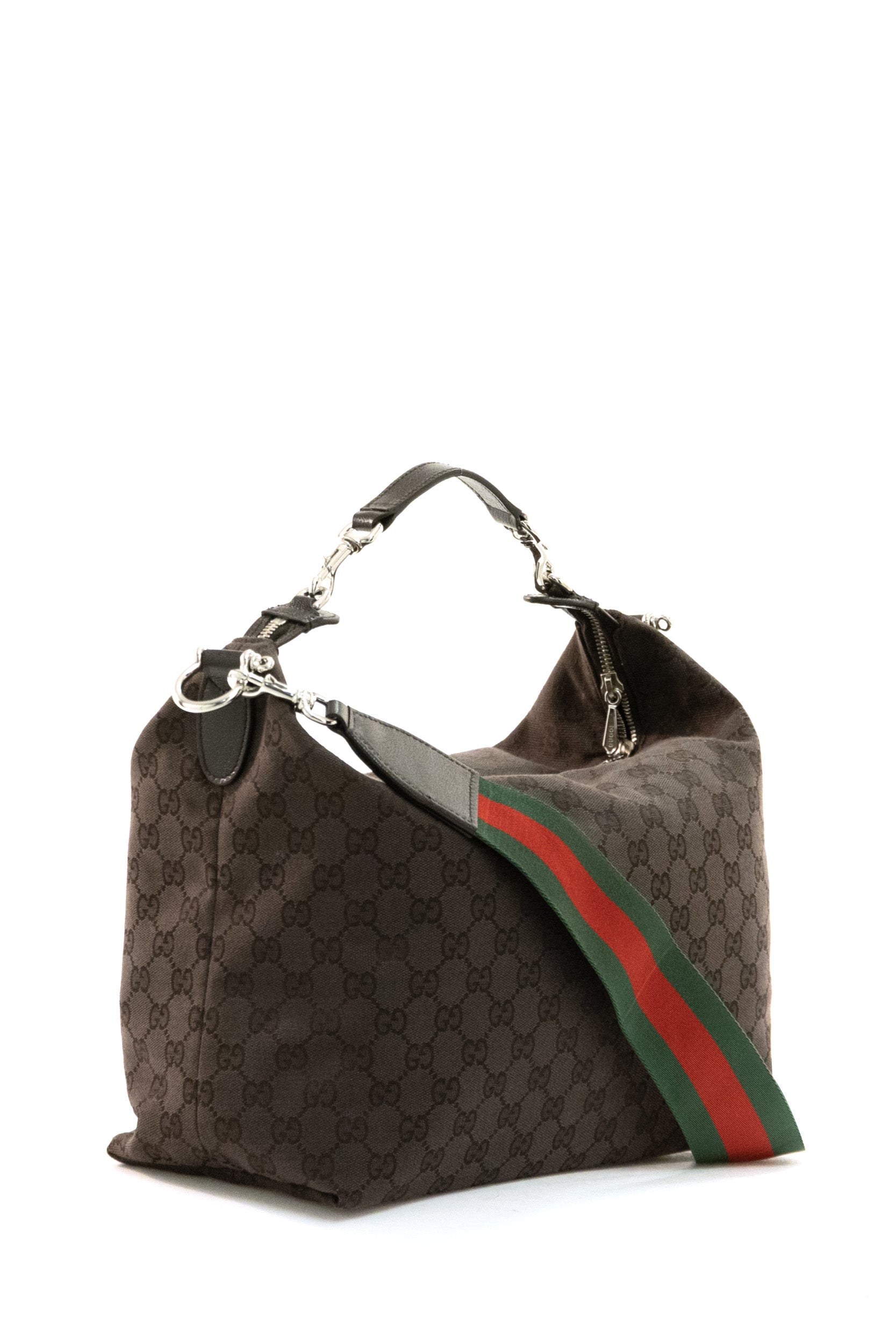 Borsa a tracolla Brera misura media in tessuto GG marrone scuro<BR/> 866938 FAFWA 2544 GUCCI