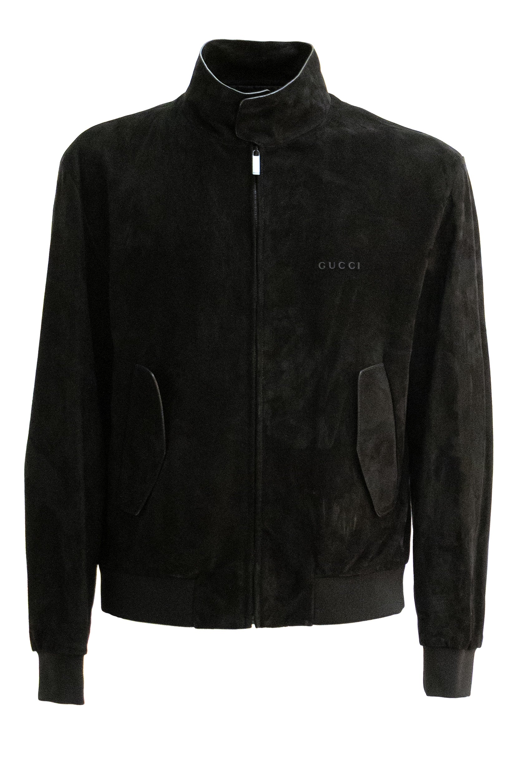 Bomber in suede di colore nero<BR/> 872087 XNBCQ 1000 GUCCI