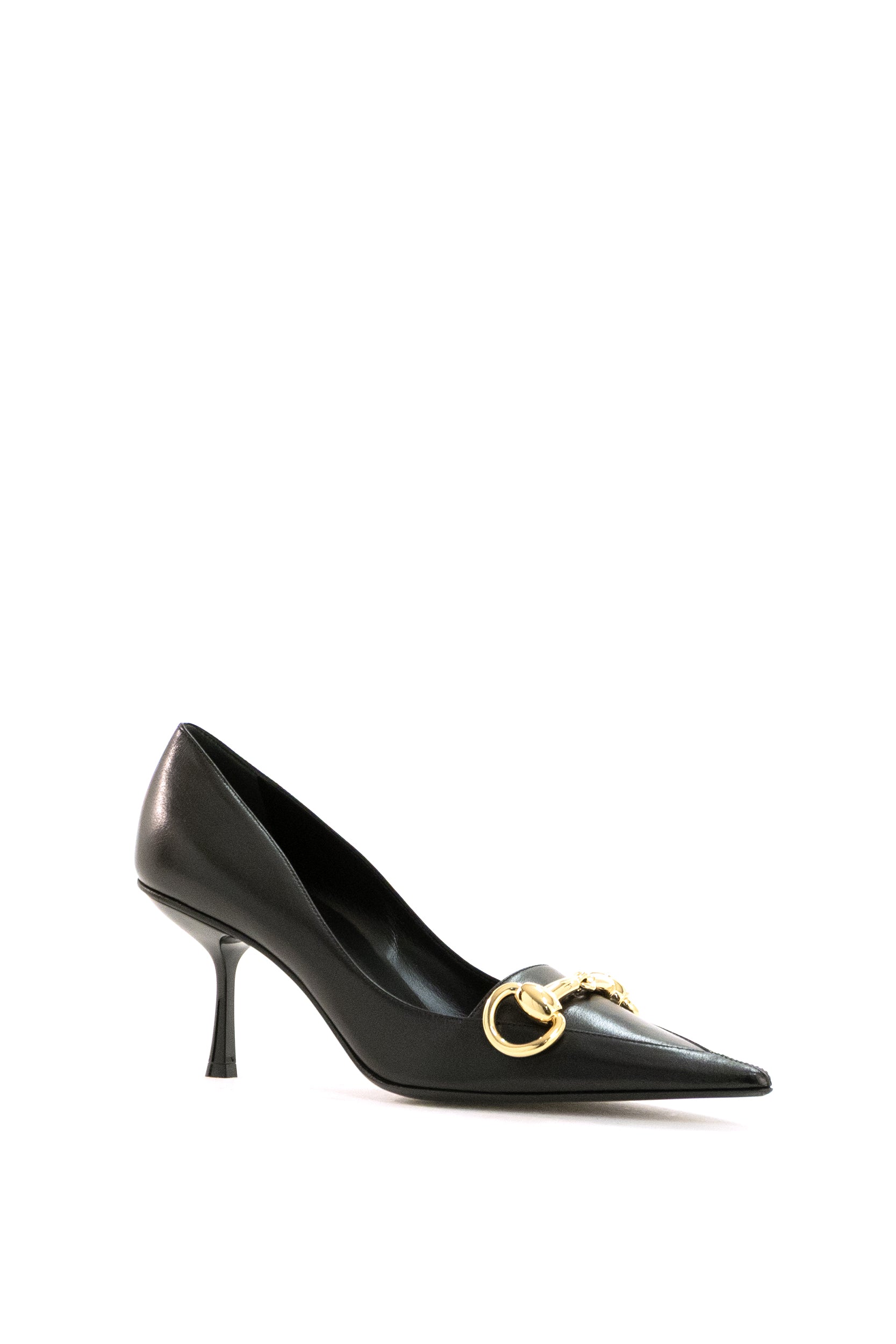 Décolleté Boulevard in pelle di colore nero<BR/> 875068 AAGOE 1000 GUCCI