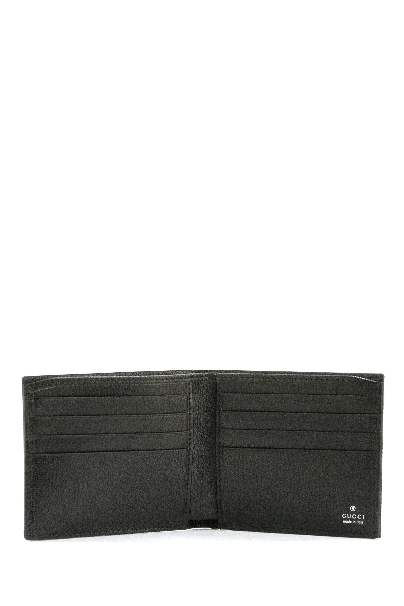 Portafoglio Gucci Essence Classic in tessuto GG spalmato nero<BR/> 876390 FAF8A 1000 GUCCI