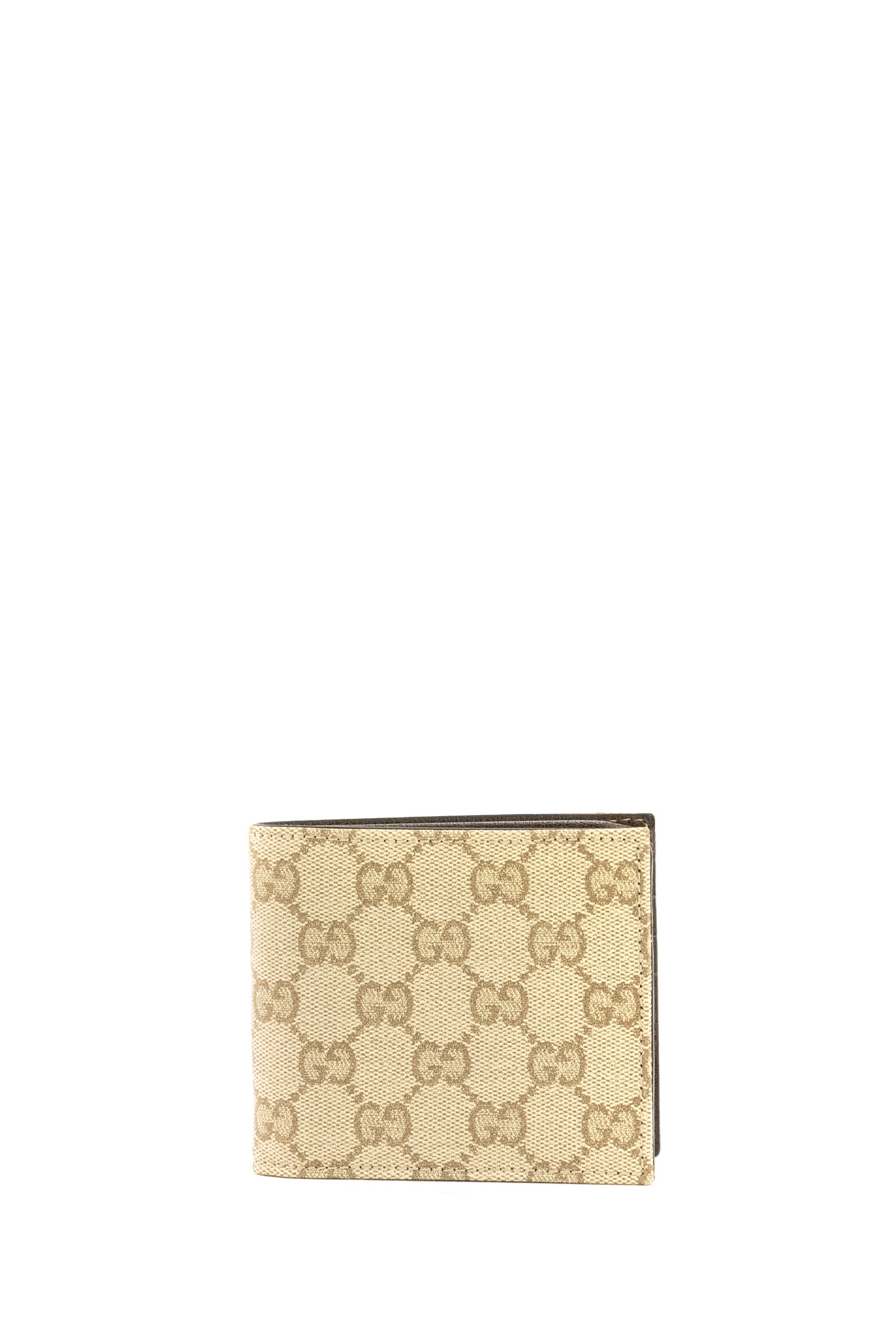 Portafoglio Gucci Essence Classic in tessuto GG spalmato sabbia e marrone <BR/> 876390 FAF9W 9644 GUCCI